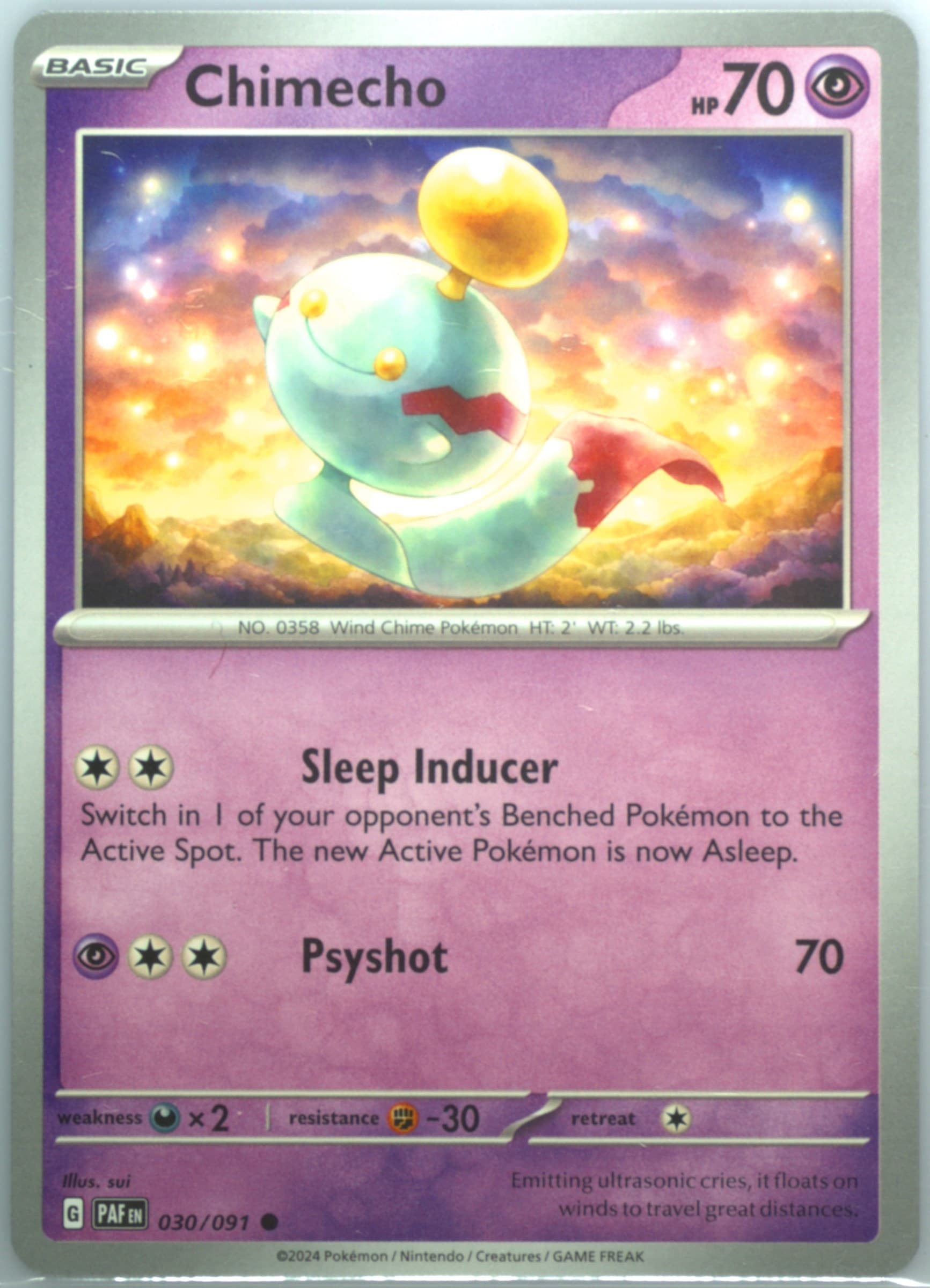 Chimecho (030) 2024 Pokemon Paf EN-Paldean Fates