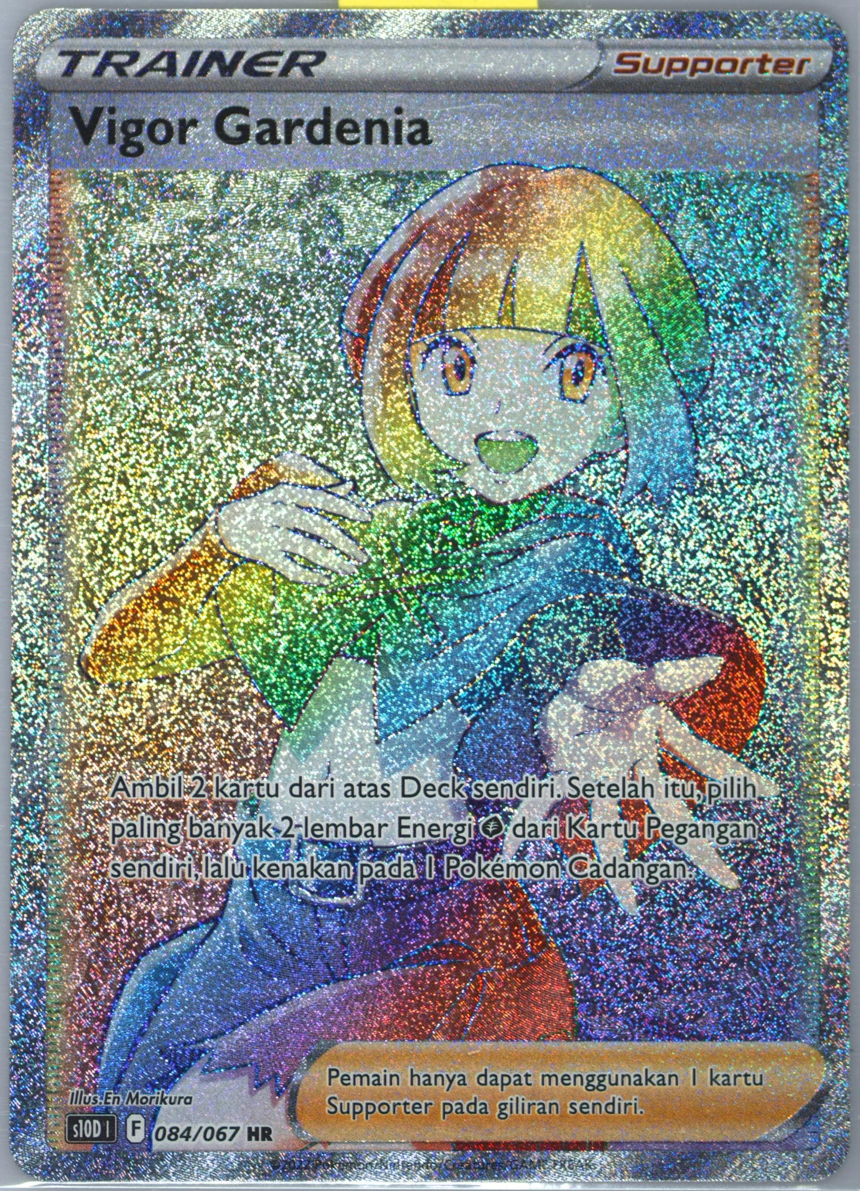 Full Art/Gardenia's Vigor Hyper Rare (084) 2022 Pokemon Indonesian Sword & Shield Time Gazer