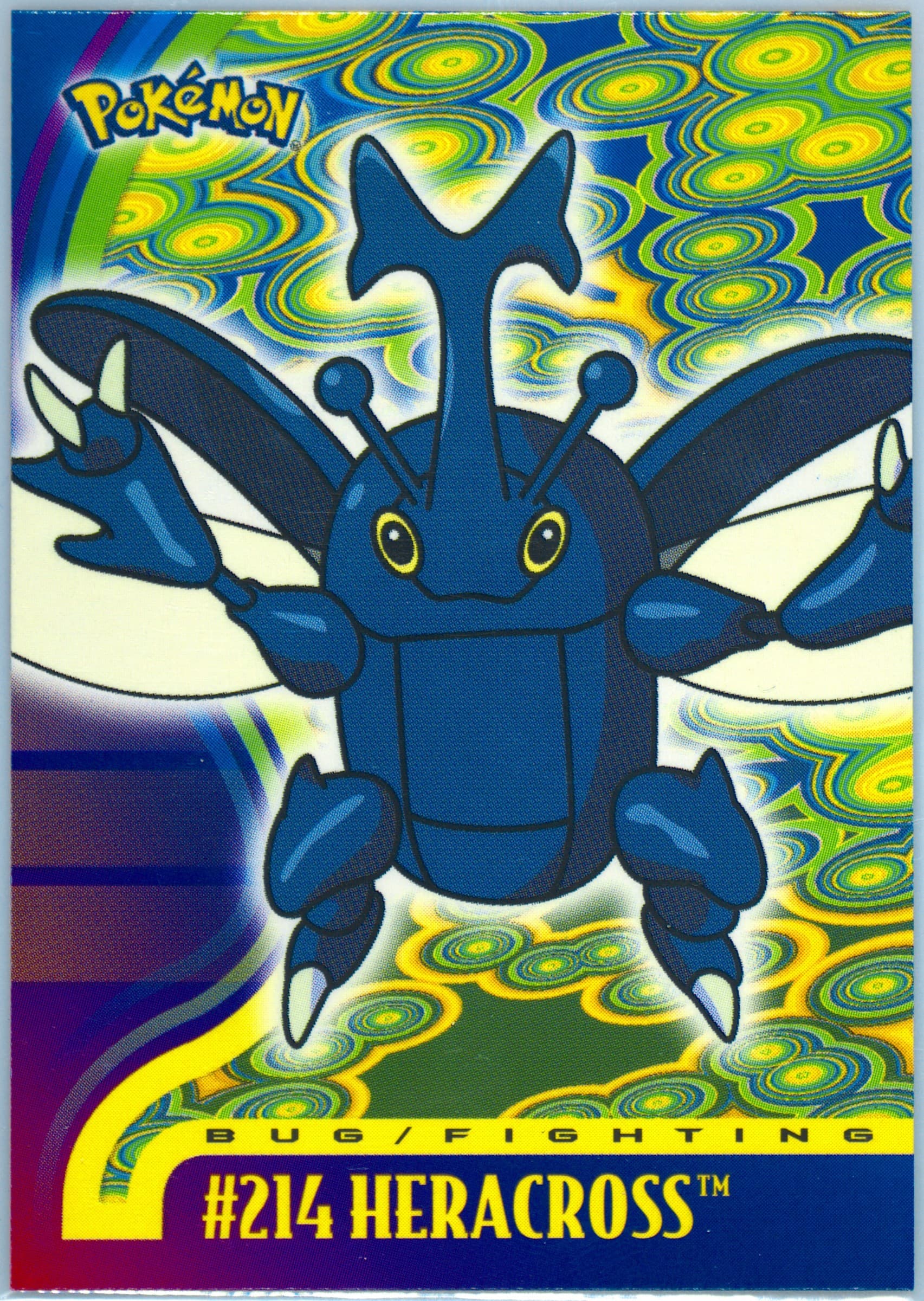 Heracross (214) 2001 Topps Pokemon Johto Series 3