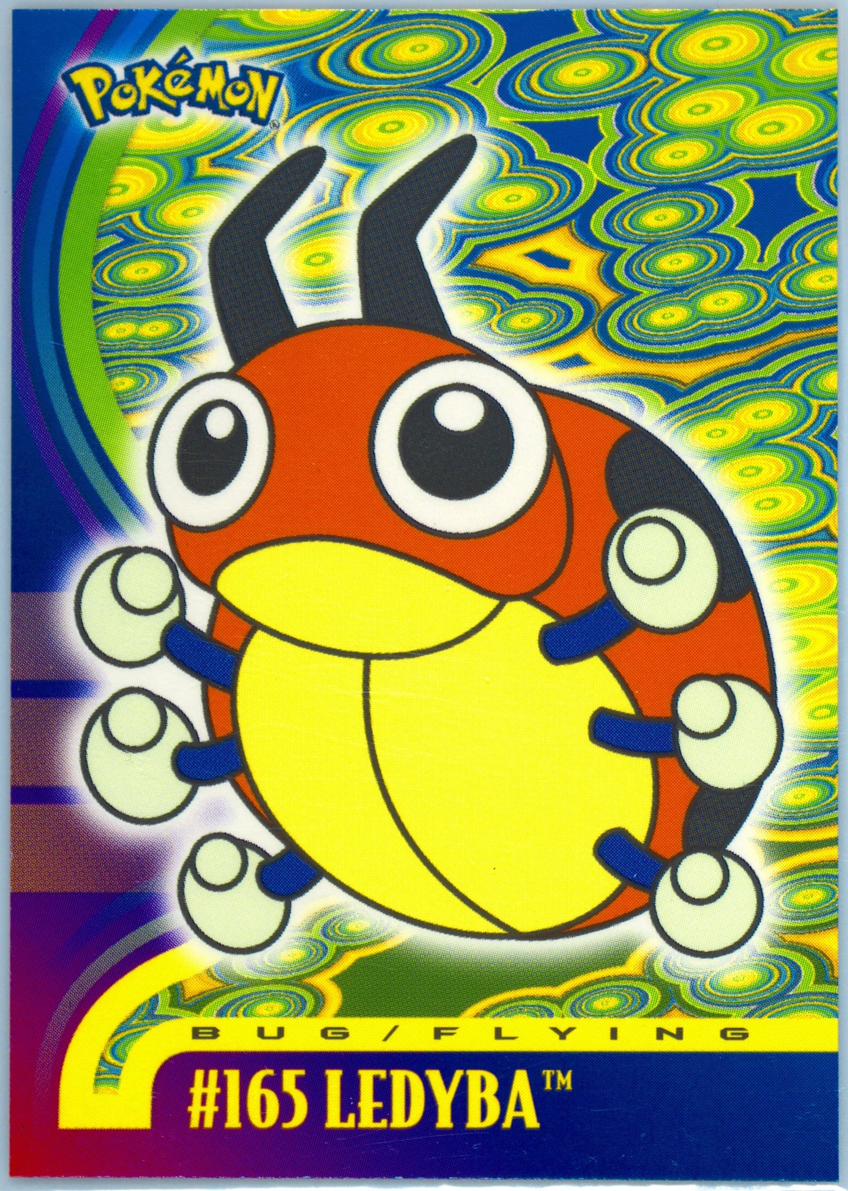 Ledyba (165) 2001 Topps Pokemon Johto Series 3