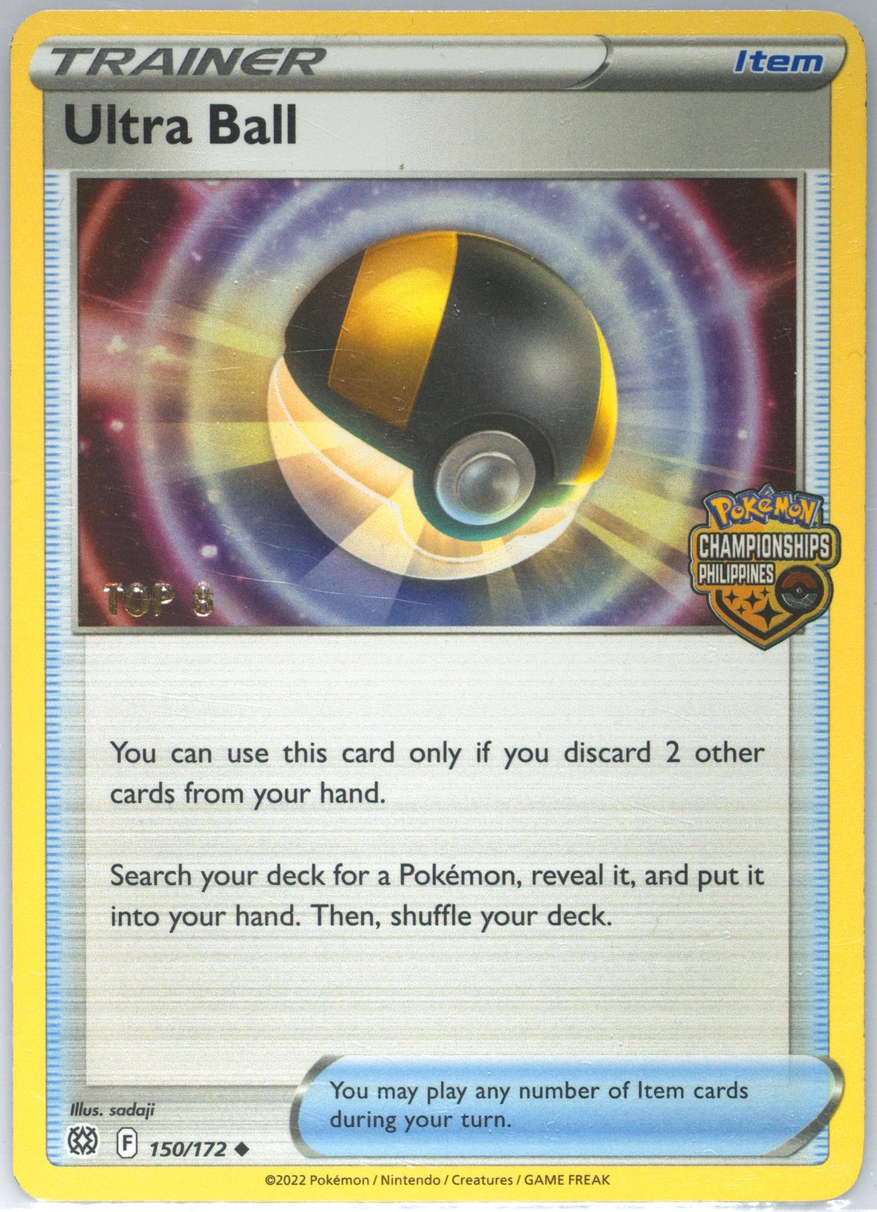 Ultra Ball-Holo Pokemon Championship 2022-2023 Philippines-Top 8 (150) 2022 Pokemon Sword & Shield Brilliant Stars