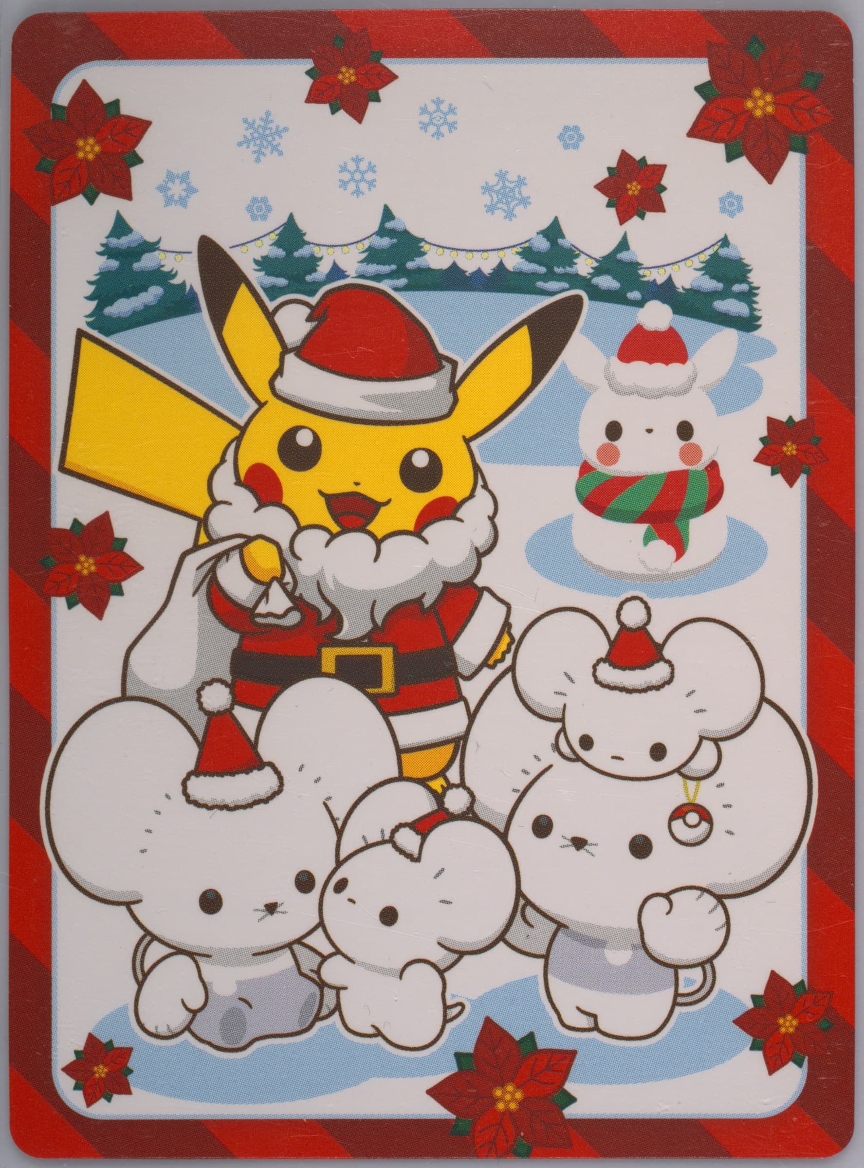Maushold/Pikachu Seasonal Mini Sheet-1st Period 2023 Pokemon Center Twinkle Winter Vacation Campaign