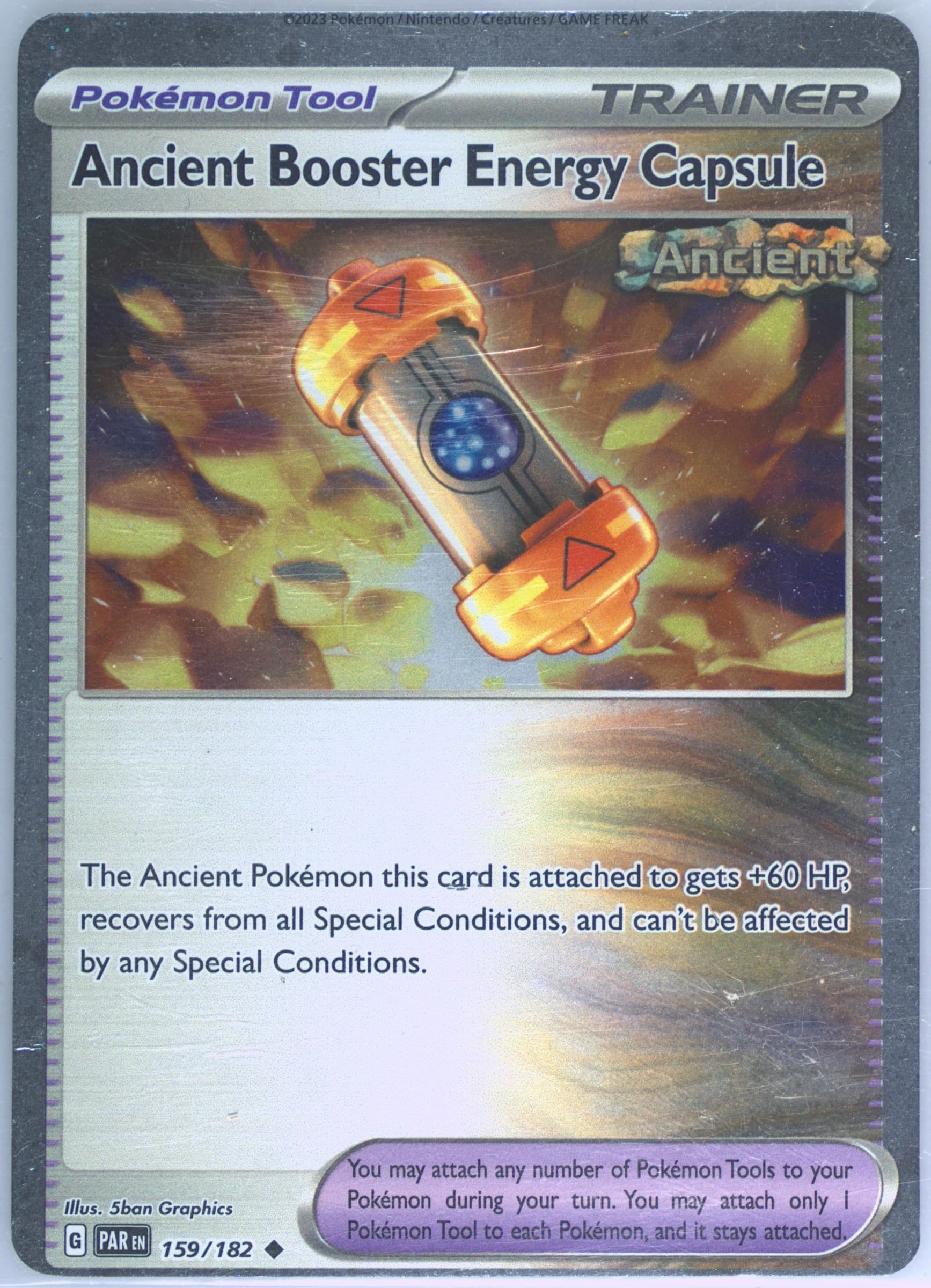 Ancient Booster Energy Capsule Roaring Moon EX Box (159) 2023 Pokemon Par EN-Paradox Rift