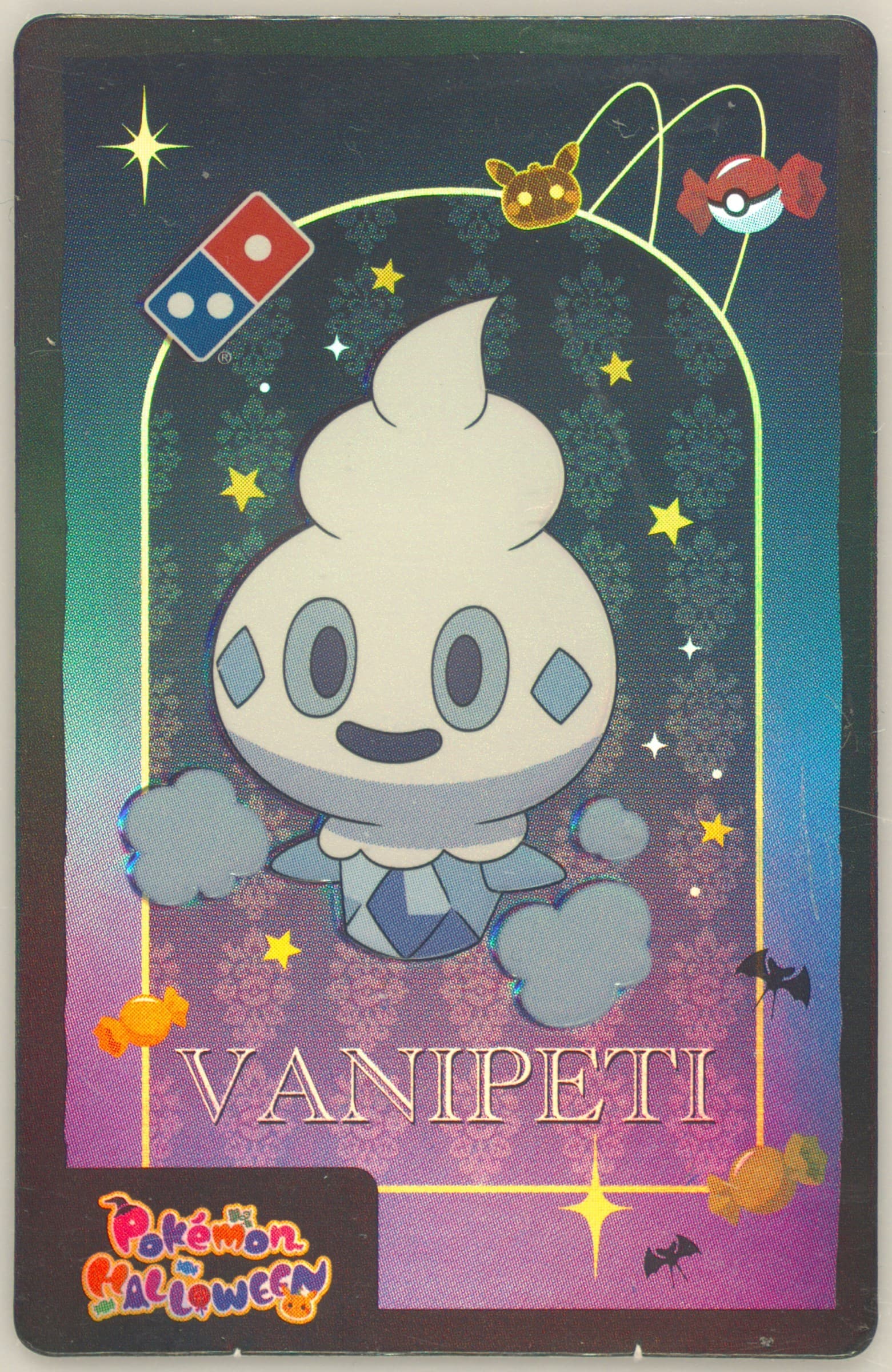 Vanillite 2022 Domino's X Pokemon Halloween Hologram Art