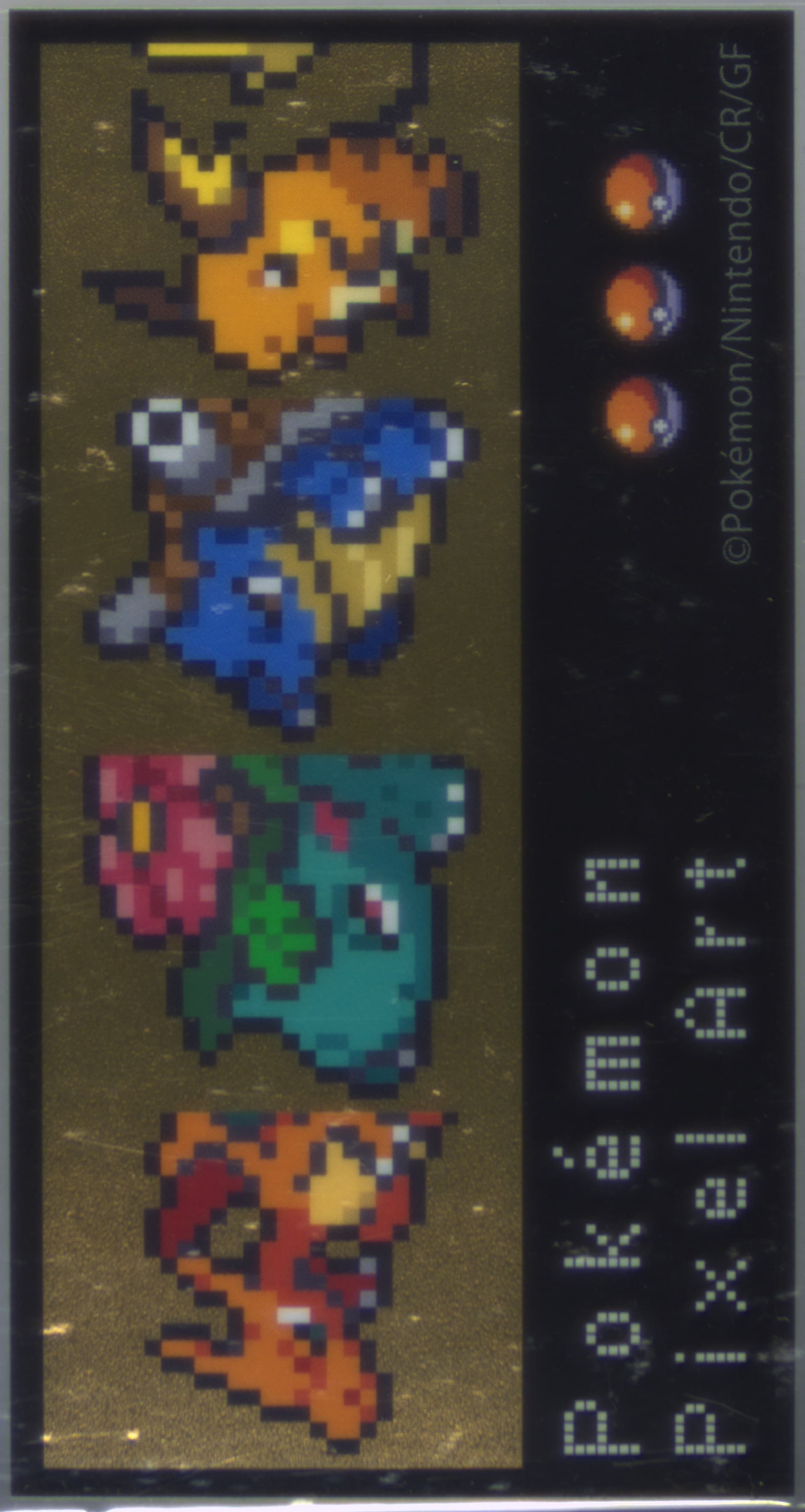 Blastoise/Charizard/Raichu/Venusaur 2022 Pokemon Meets Mary Chocolate