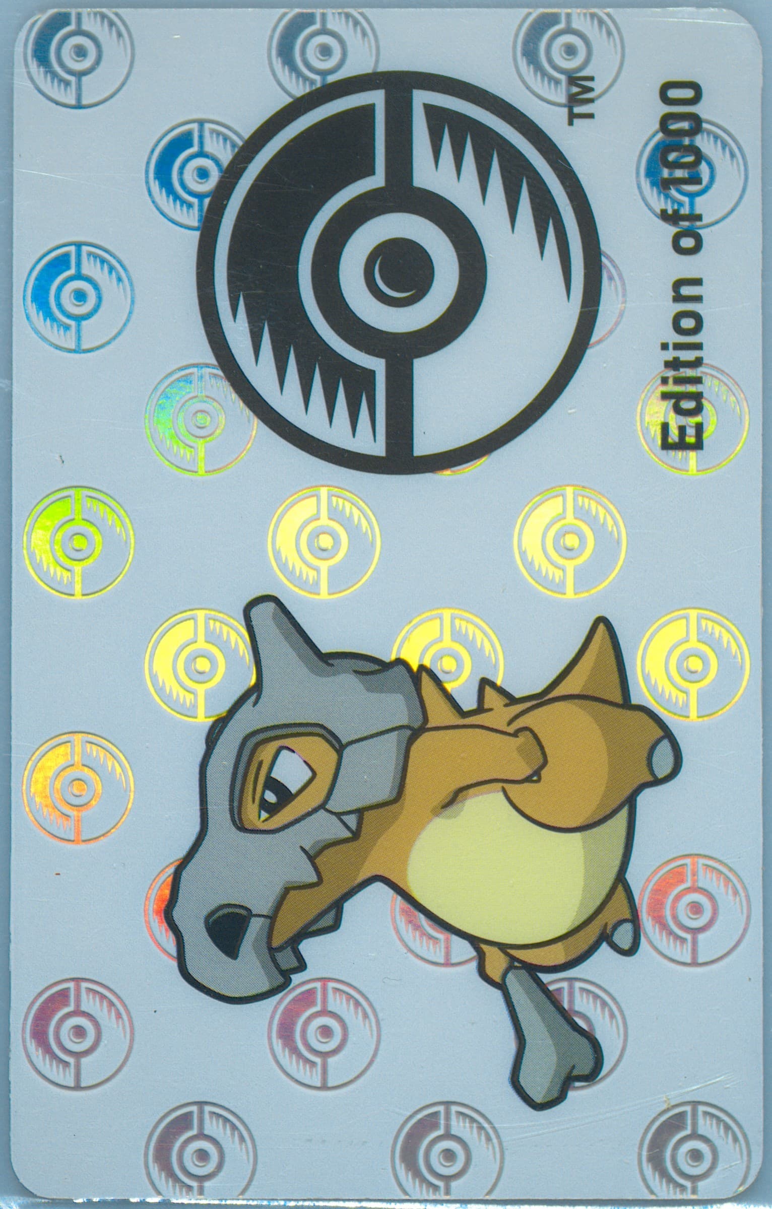 Cubone 2022 Pokemon Center X Bear Walker Collection Cards