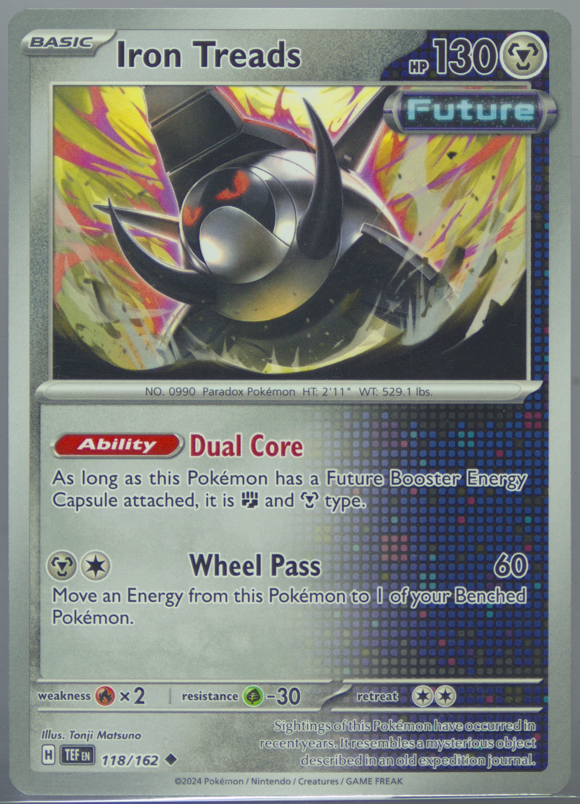 Iron Treads (118) 2024 Pokemon Tef EN-Temporal Forces