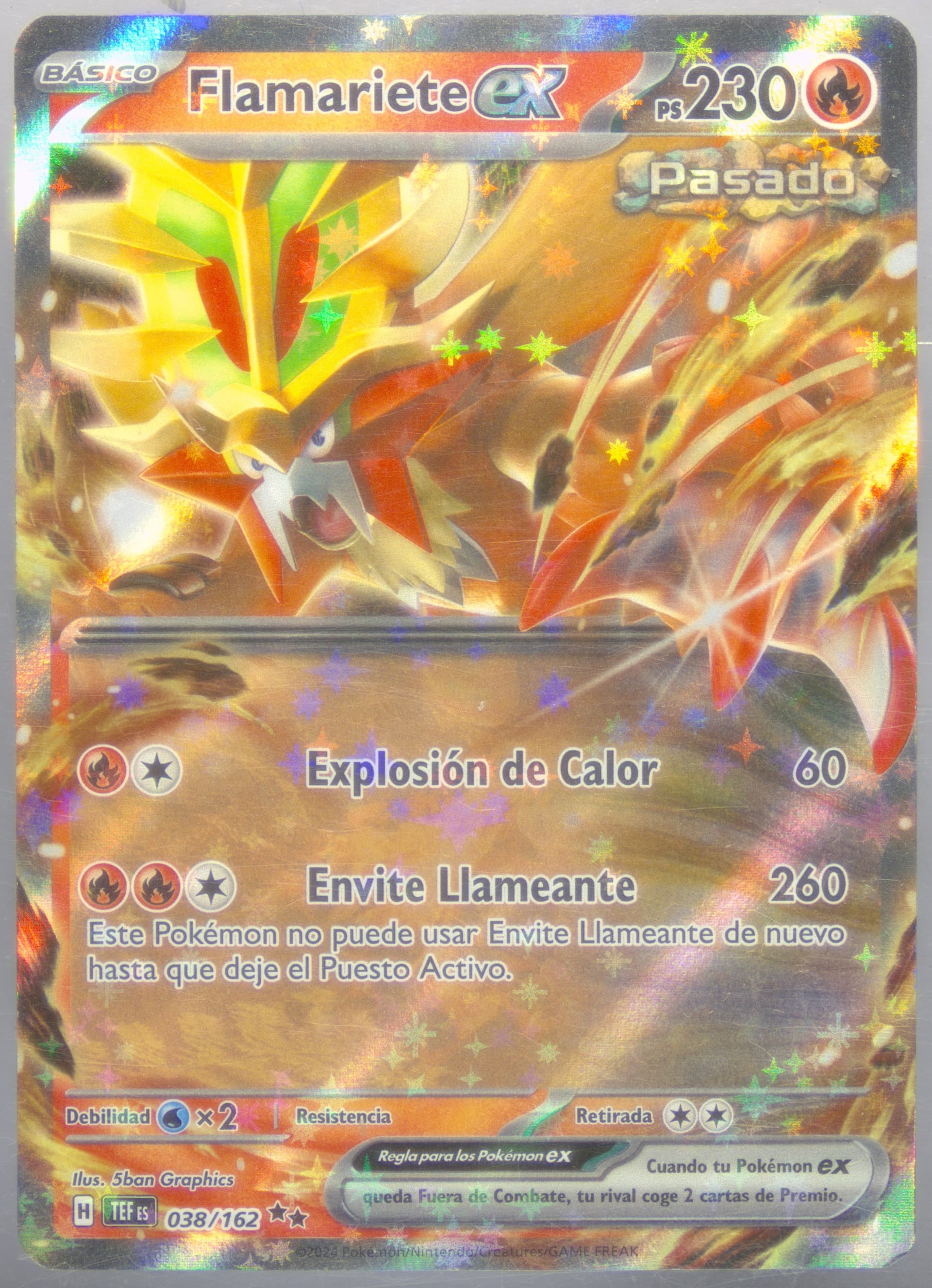 Gouging Fire EX (038) 2024 Pokemon Spanish Tef ES-Temporal Forces