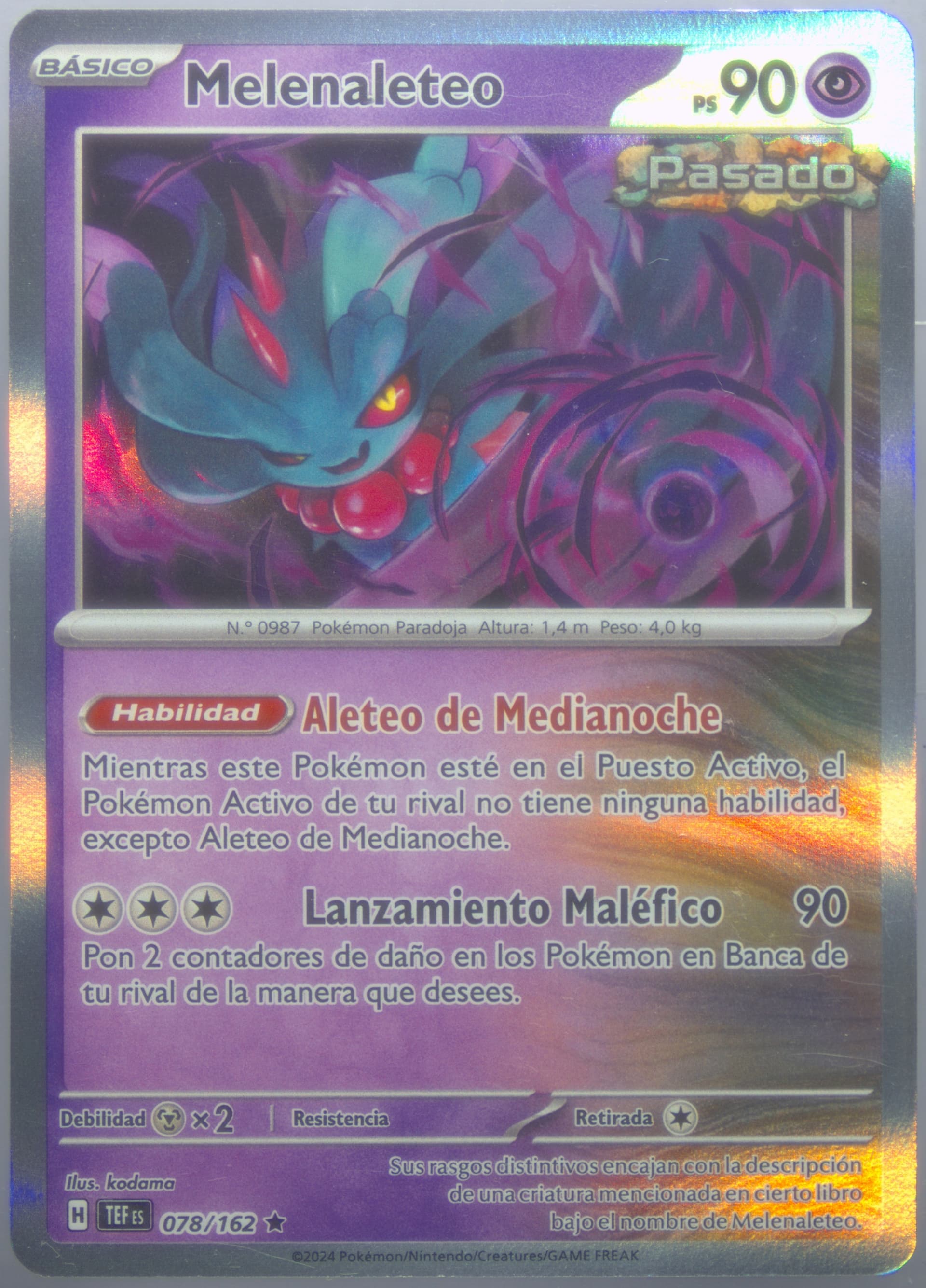 Flutter Mane (078) 2024 Pokemon Spanish Tef ES-Temporal Forces