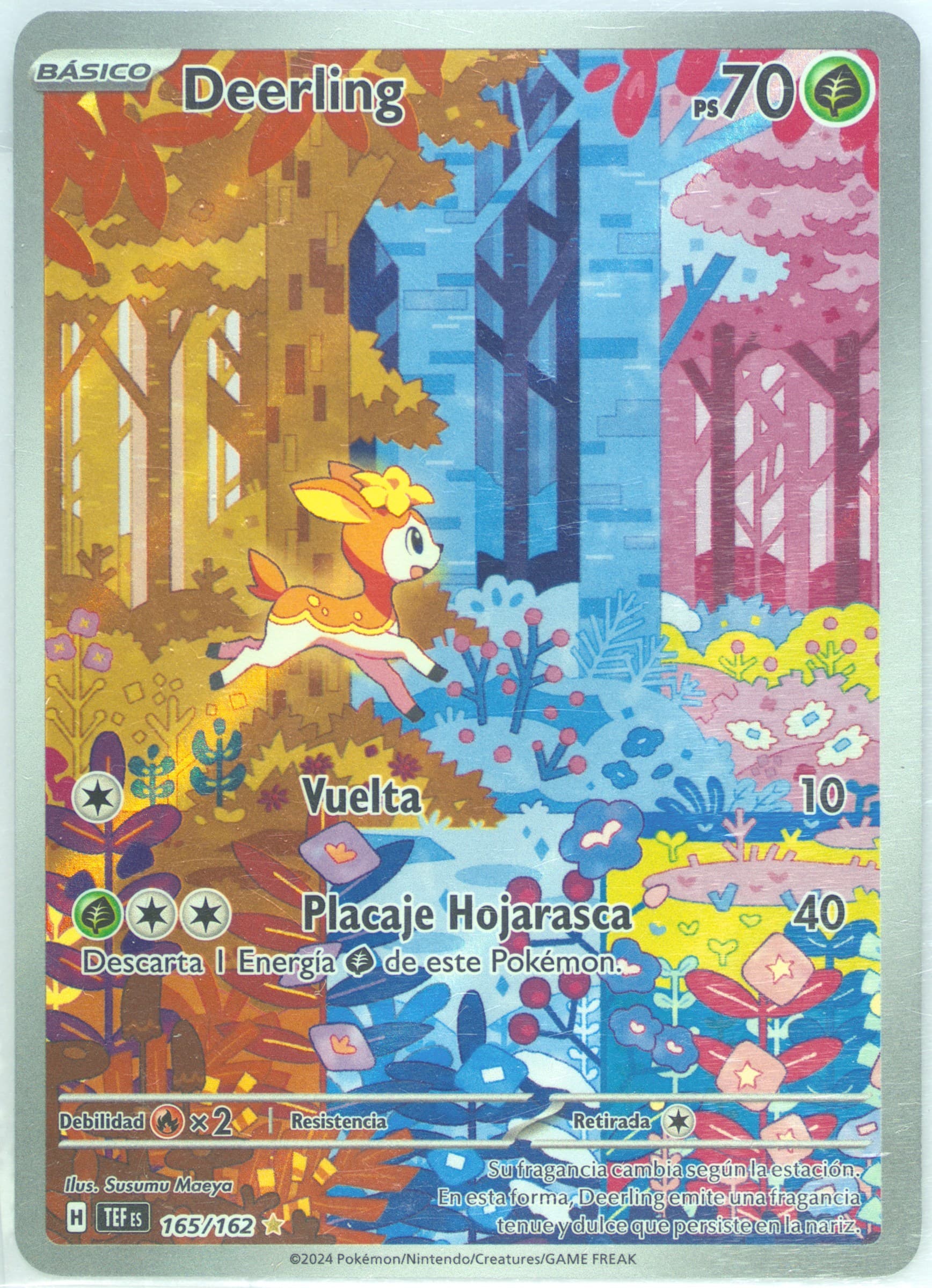 Deerling Illustration Rare (165) 2024 Pokemon Spanish Tef ES-Temporal Forces
