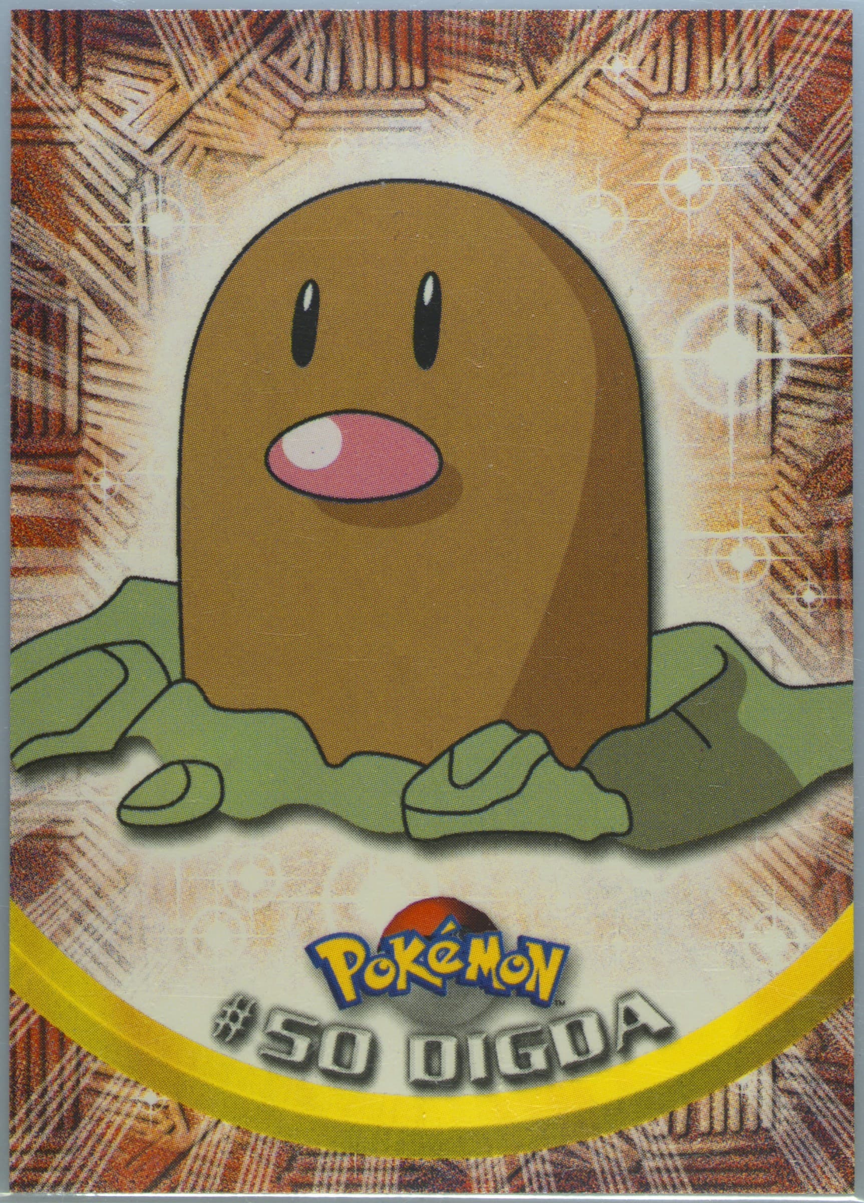Digda German (50) 1999 Topps Pokemon TV