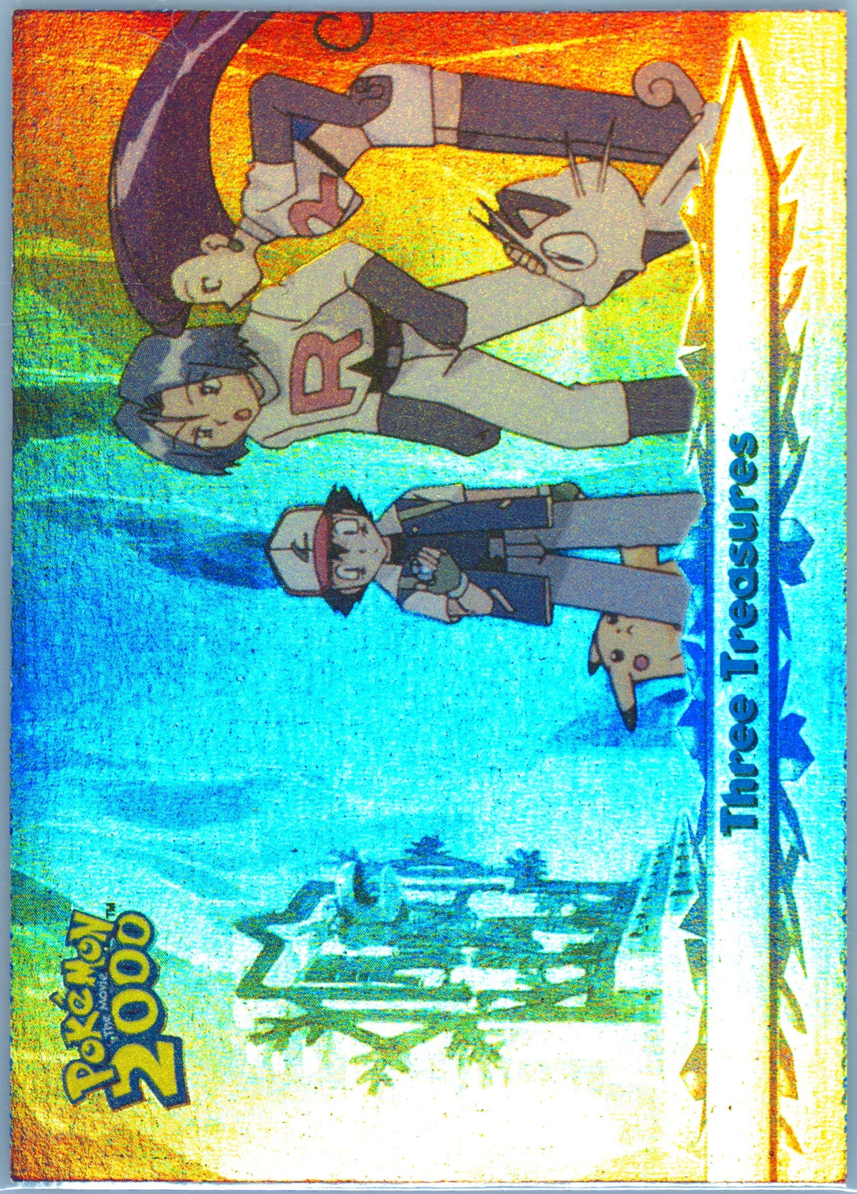 Three Treasures Rainbow Foil (52) 2000 Topps Pokemon the Movie 2000