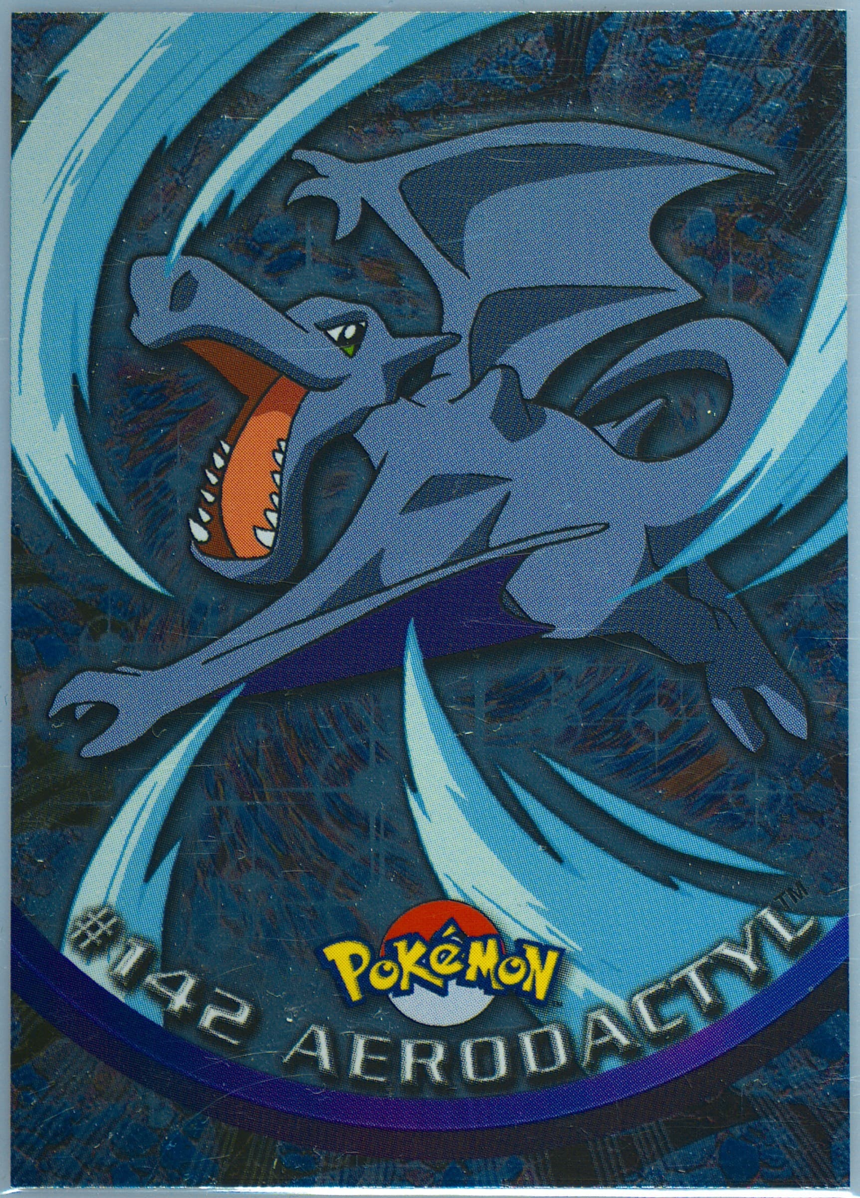 Aerodactyl Foil-Italian (142) 2000 Topps Pokemon TV Animation Series 3