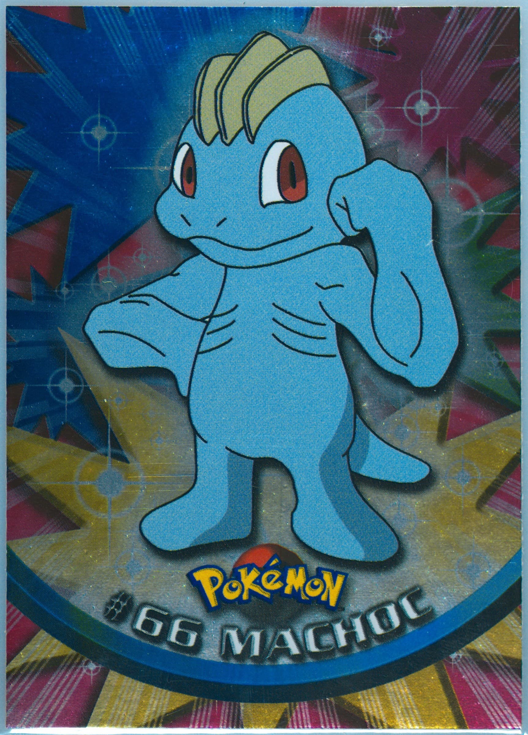 Machoc Foil-French (66) 1999 Topps Pokemon TV