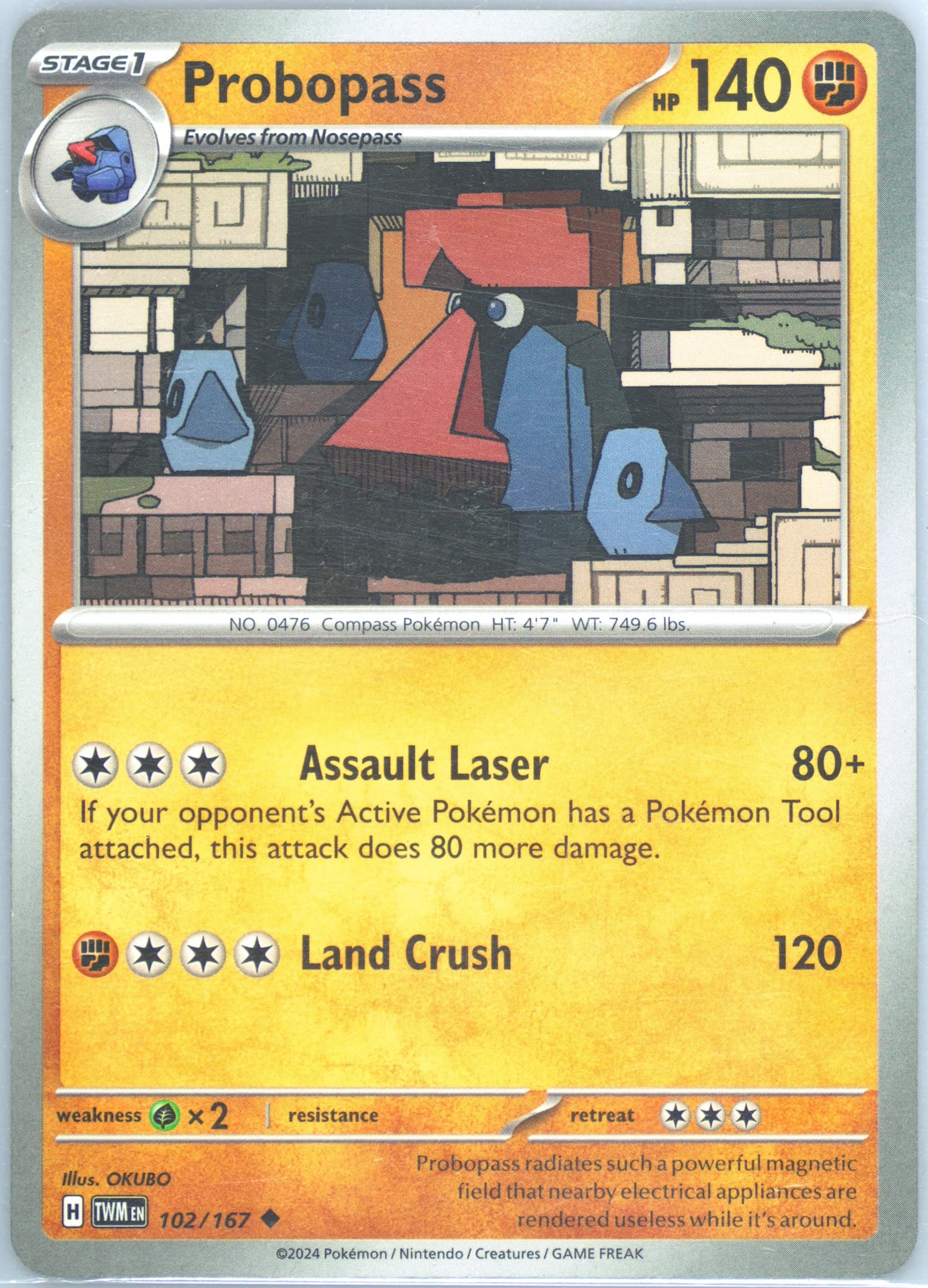 Probopass (102) 2024 Pokemon Twm EN-Twilight Masquerade