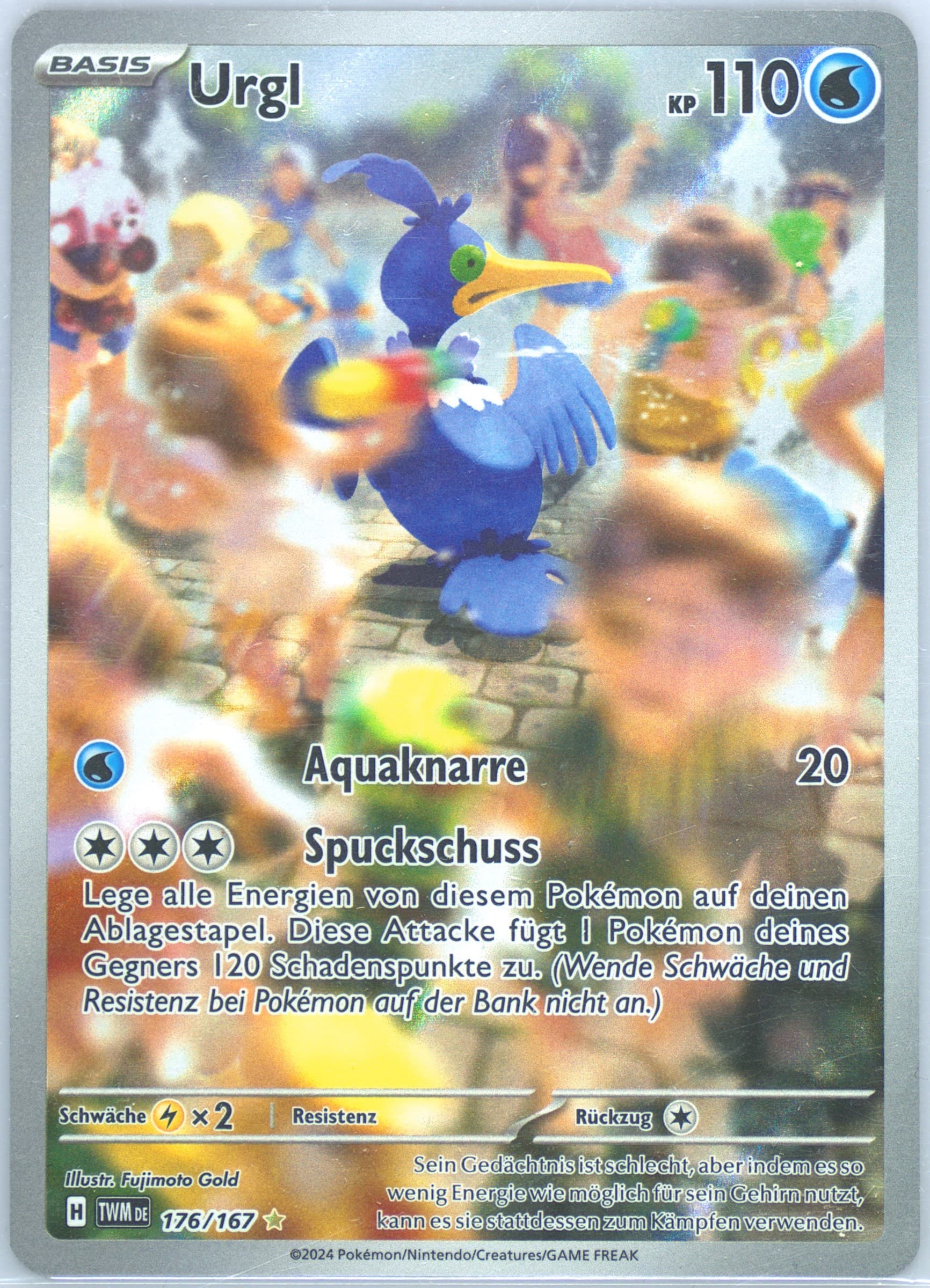 Cramorant Illustration Rare (176) 2024 Pokemon German Twm de-Twilight Masquerade