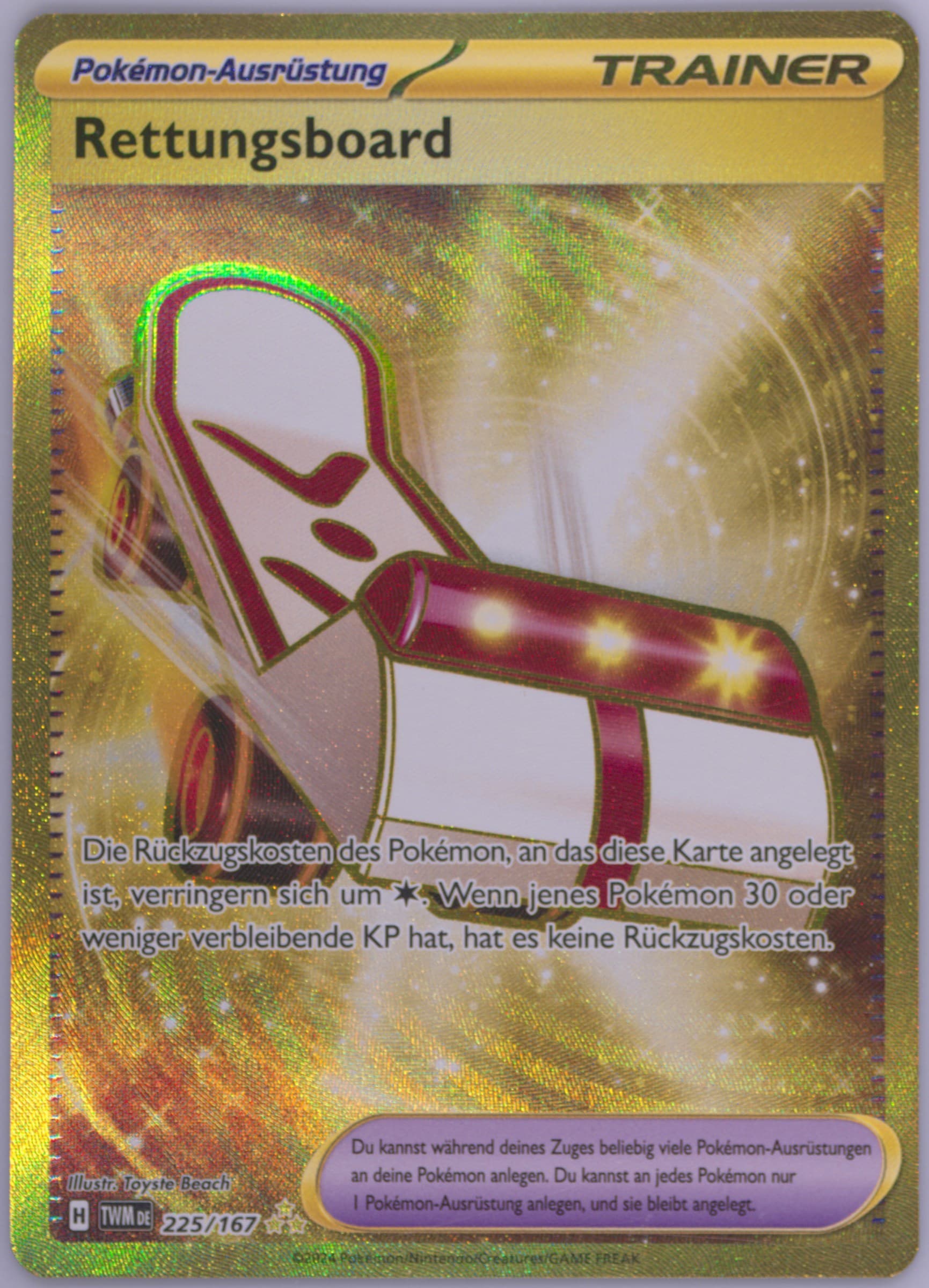 Rescue Board Hyper Rare (225) 2024 Pokemon German Twm de-Twilight Masquerade