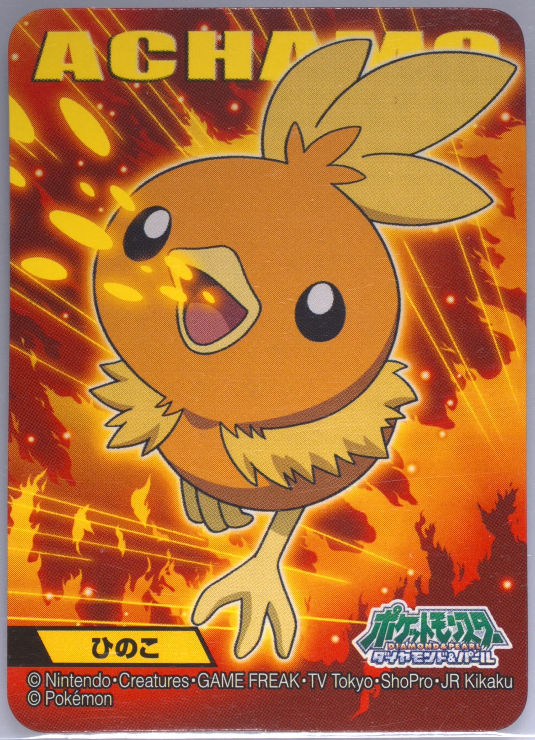 Torchic (252) 2009 Kimewaza Pokemon Kids Diamond and Pearl 4