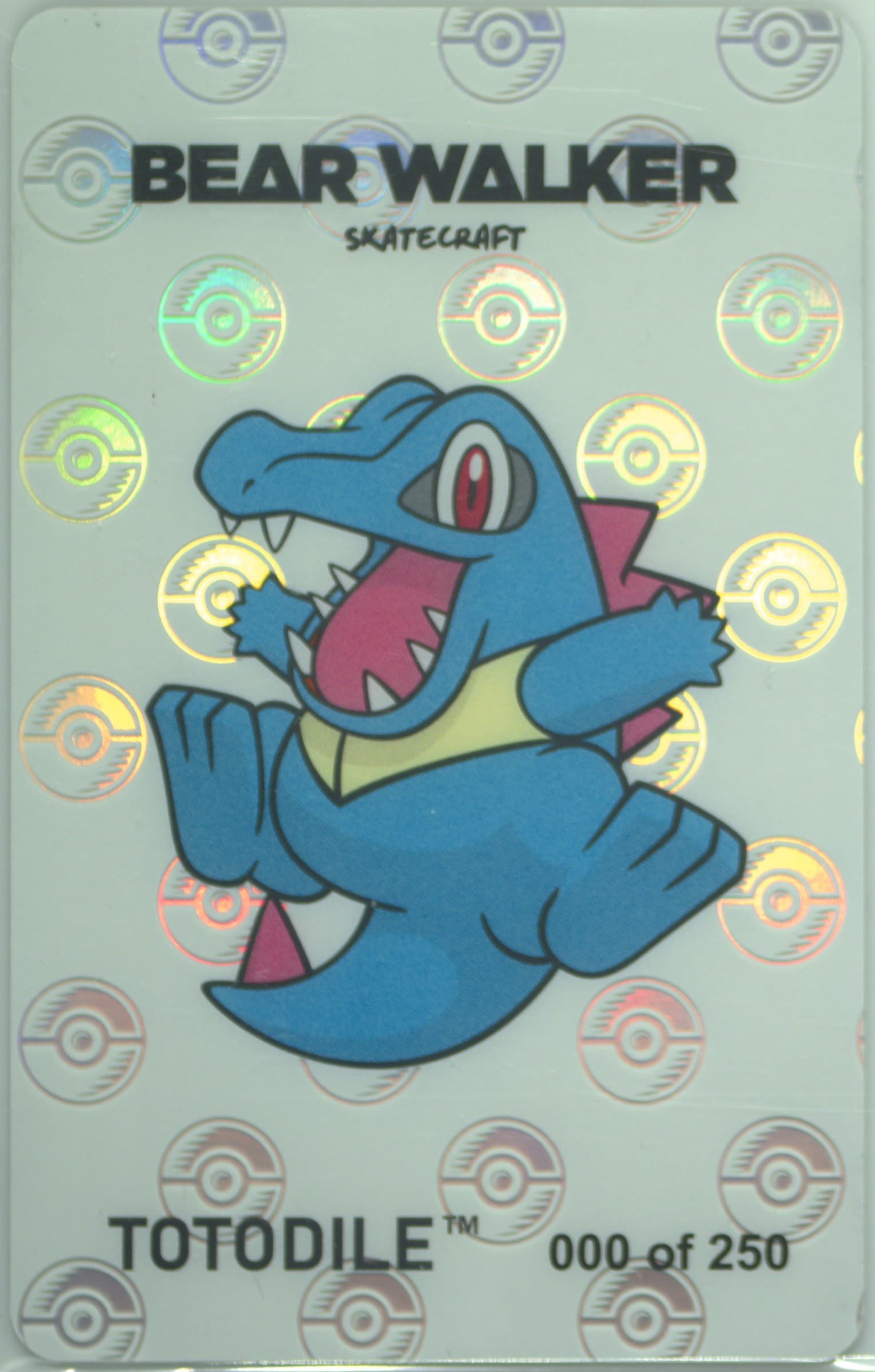 Totodile 2023 Pokemon Center X Bear Walker Collection Cards