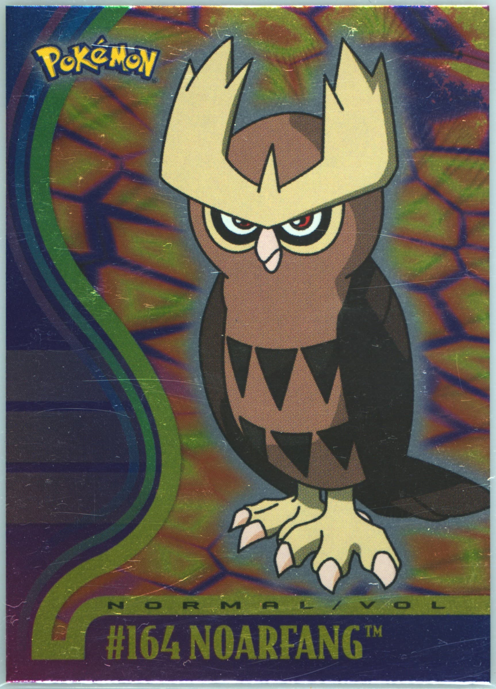 Noctuh Foil-French (164) 2001 Topps Pokemon Johto Series 3