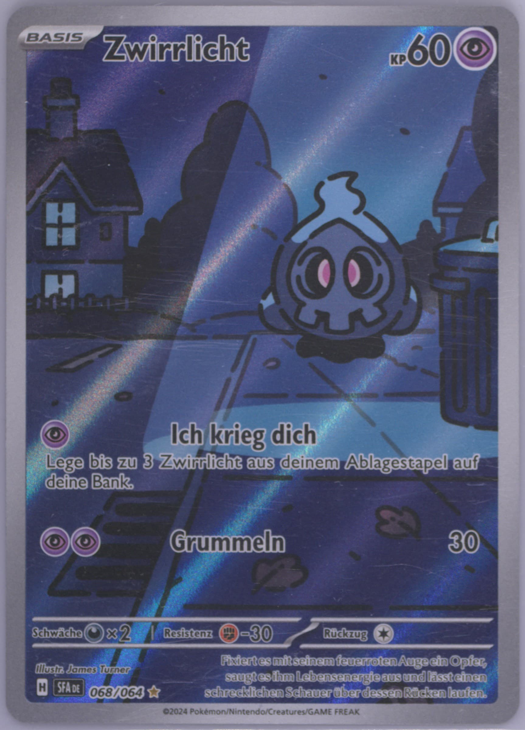 Duskull Illustration Rare (068) 2024 Pokemon German Sfa de-Shrouded Fable