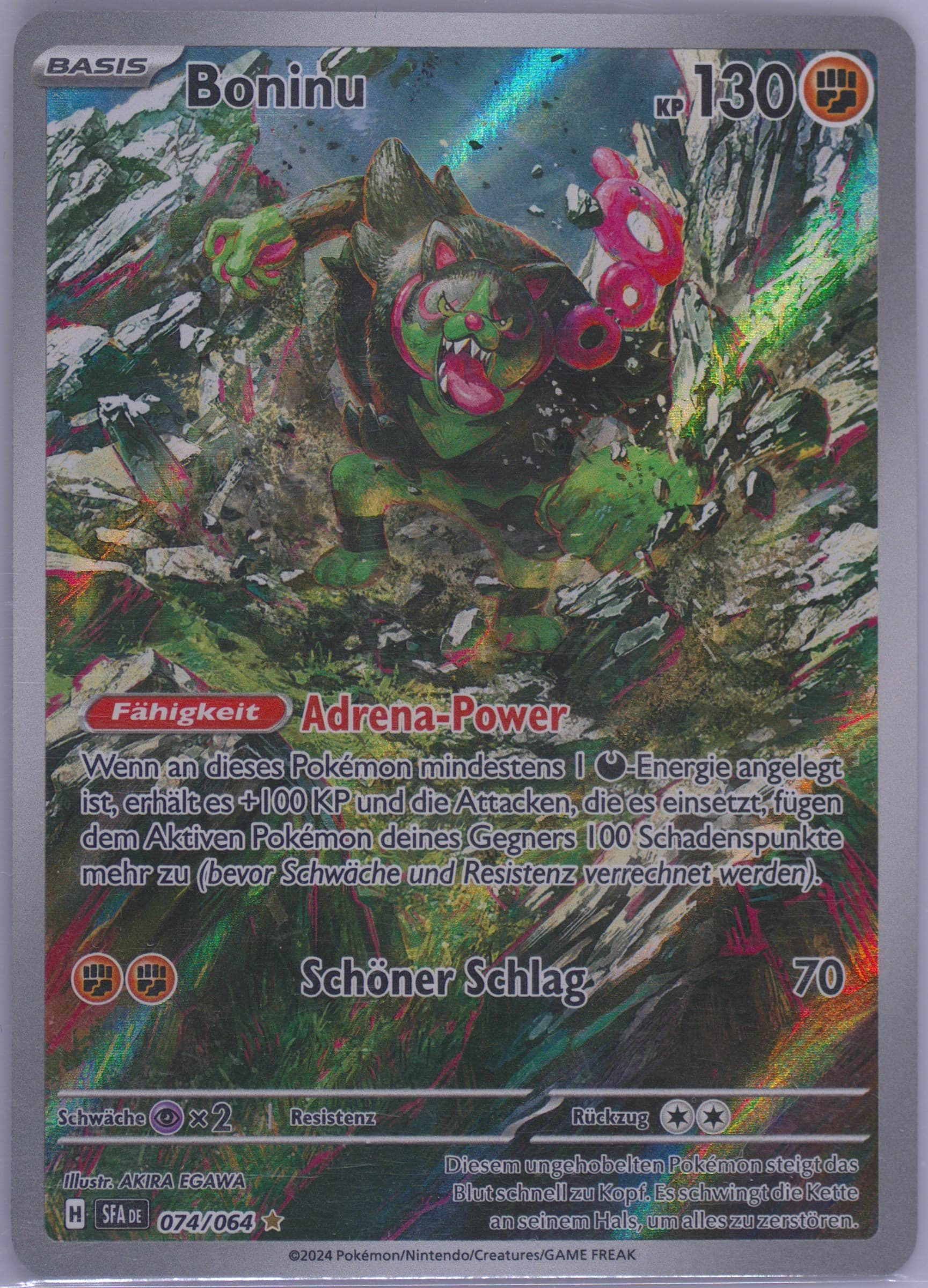 Okidogi Illustration Rare (074) 2024 Pokemon German Sfa de-Shrouded Fable