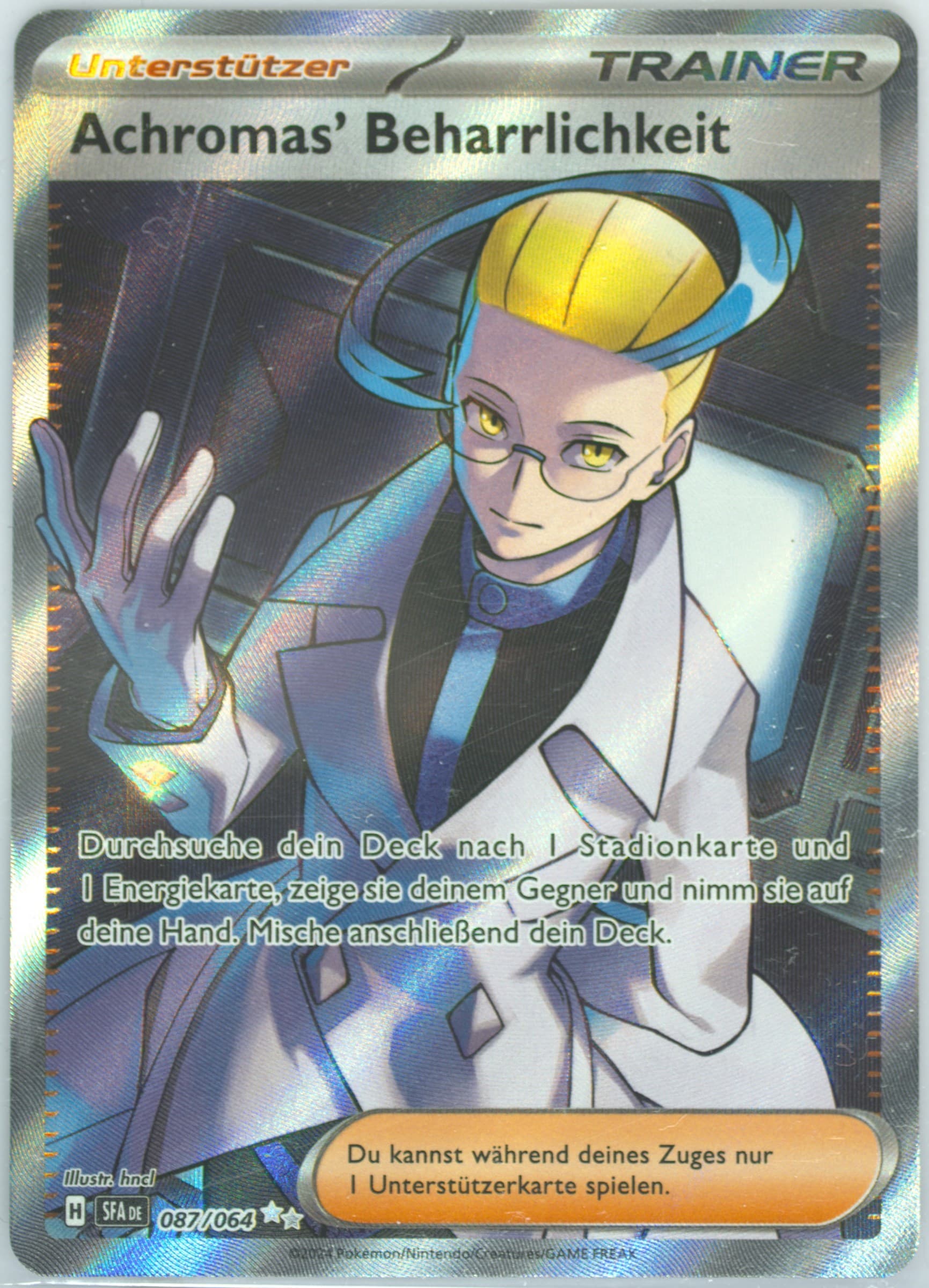 Colress's Tenacity Ultra Rare (087) 2024 Pokemon German Sfa de-Shrouded Fable