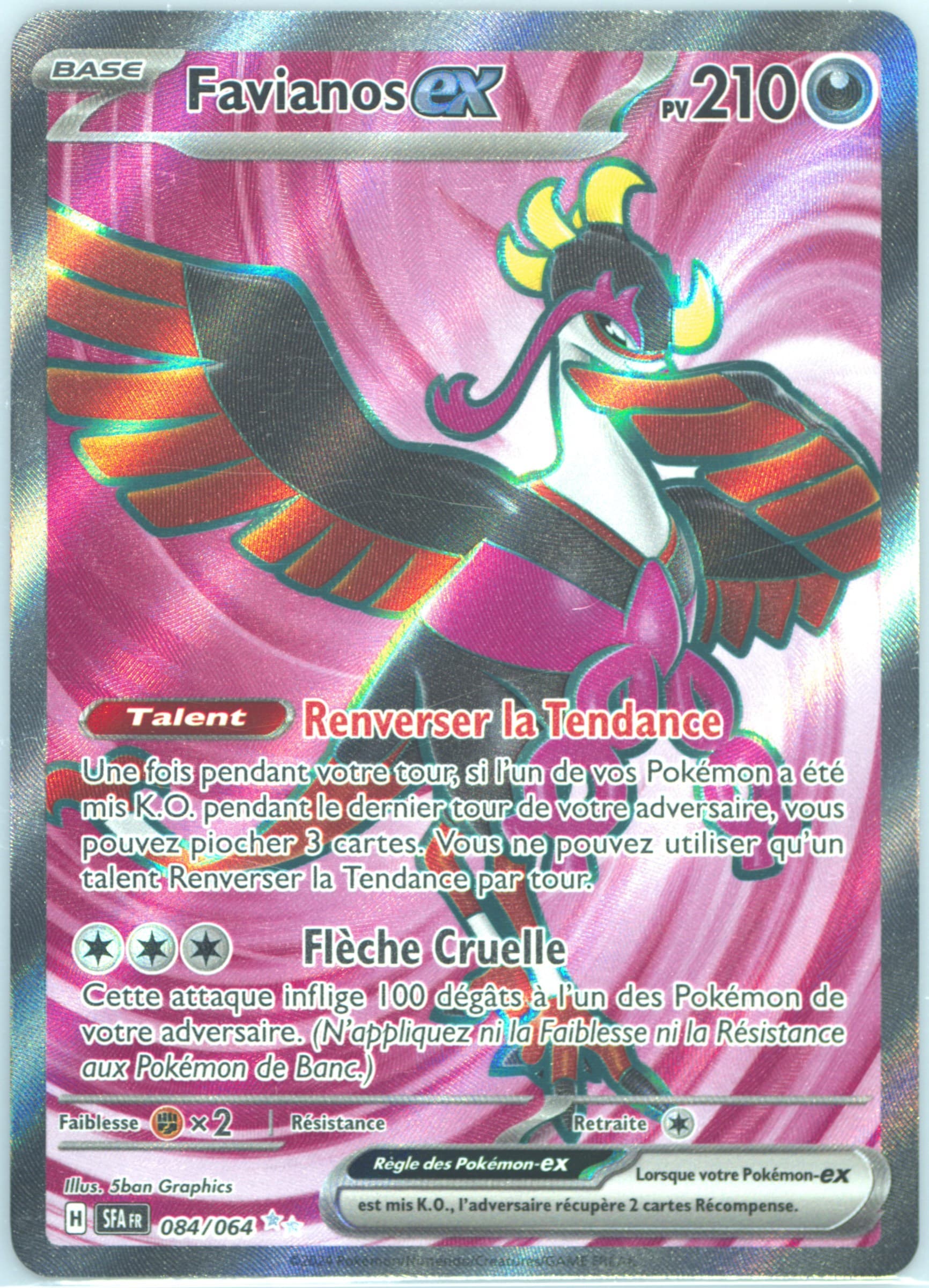 Fezandipiti EX Ultra Rare (084) 2024 Pokemon French Sfa FR-Shrouded Fable