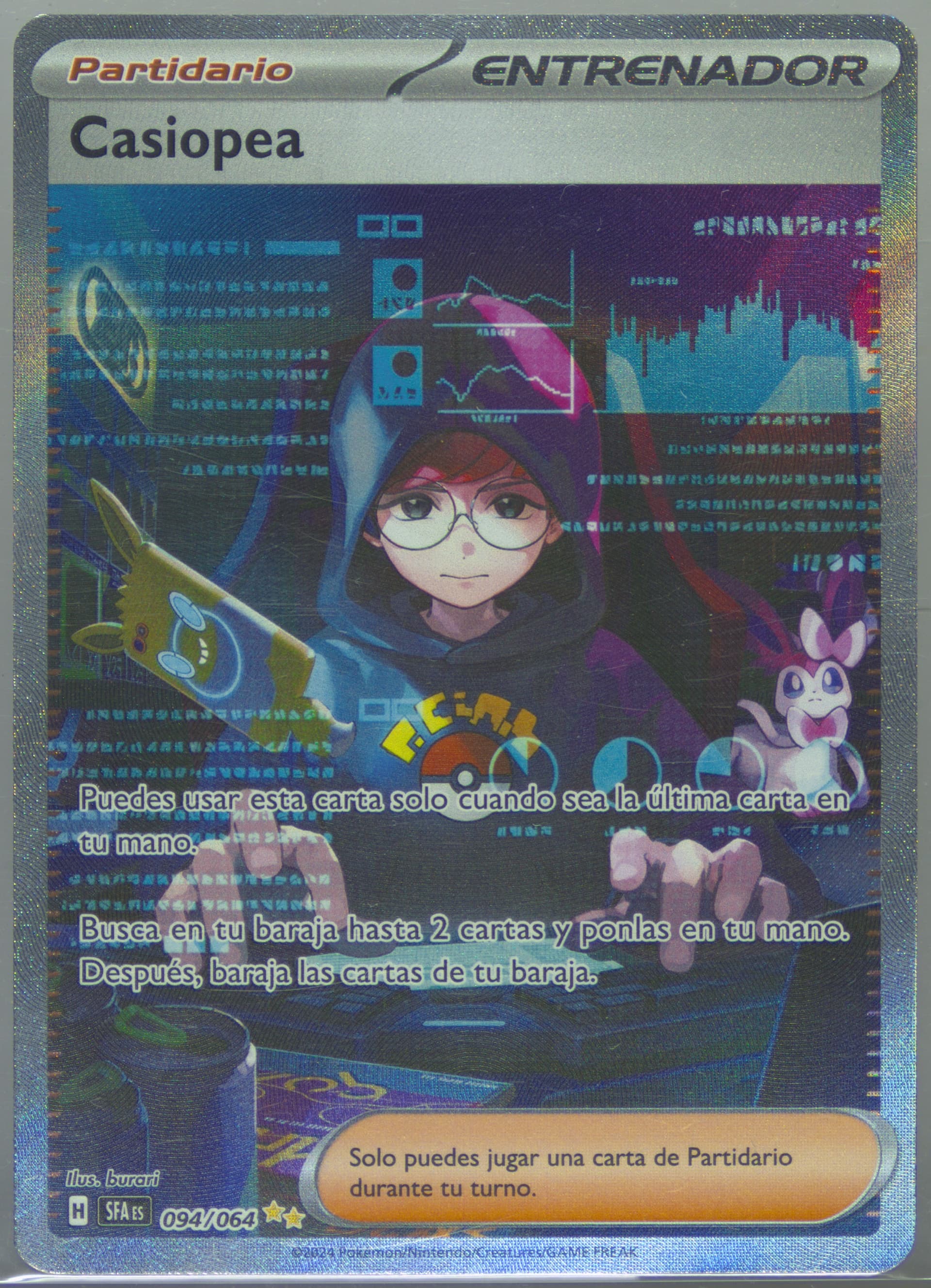 Cassiopeia Special Illustration Rare (094) 2024 Pokemon Spanish Sfa ES-Shrouded Fable