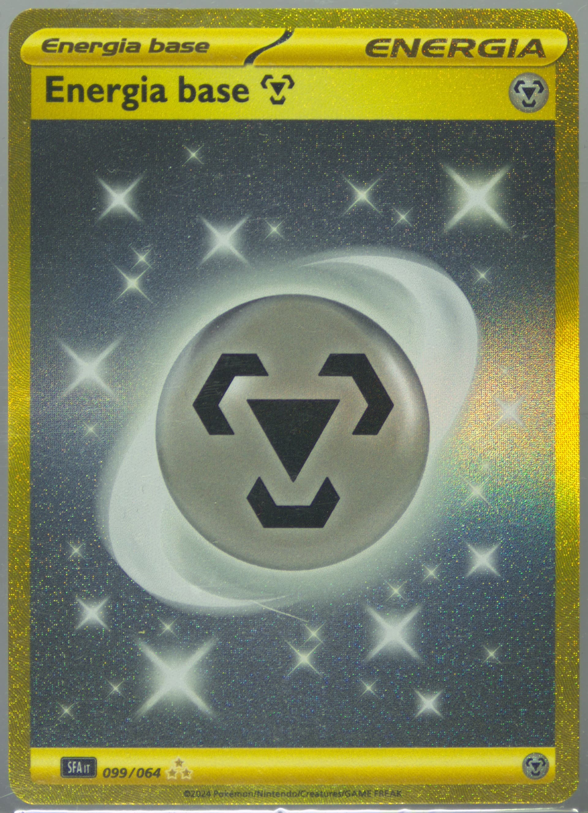 Basic Metal Energy Hyper Rare (099) 2024 Pokemon Italian Sfa It-Shrouded Fable