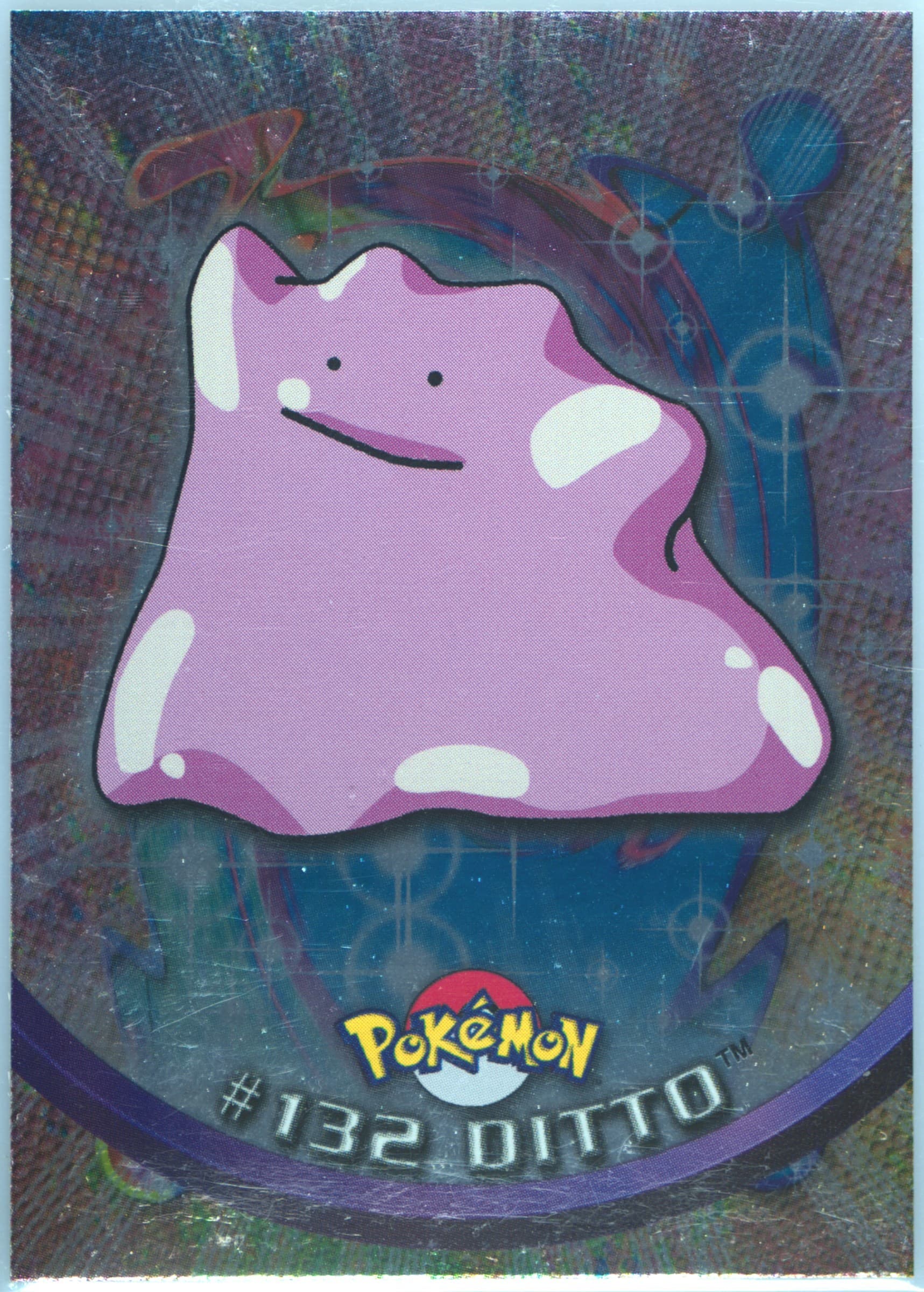 Ditto Foil-Italian (132) 2000 Topps Pokemon TV Animation Series 3