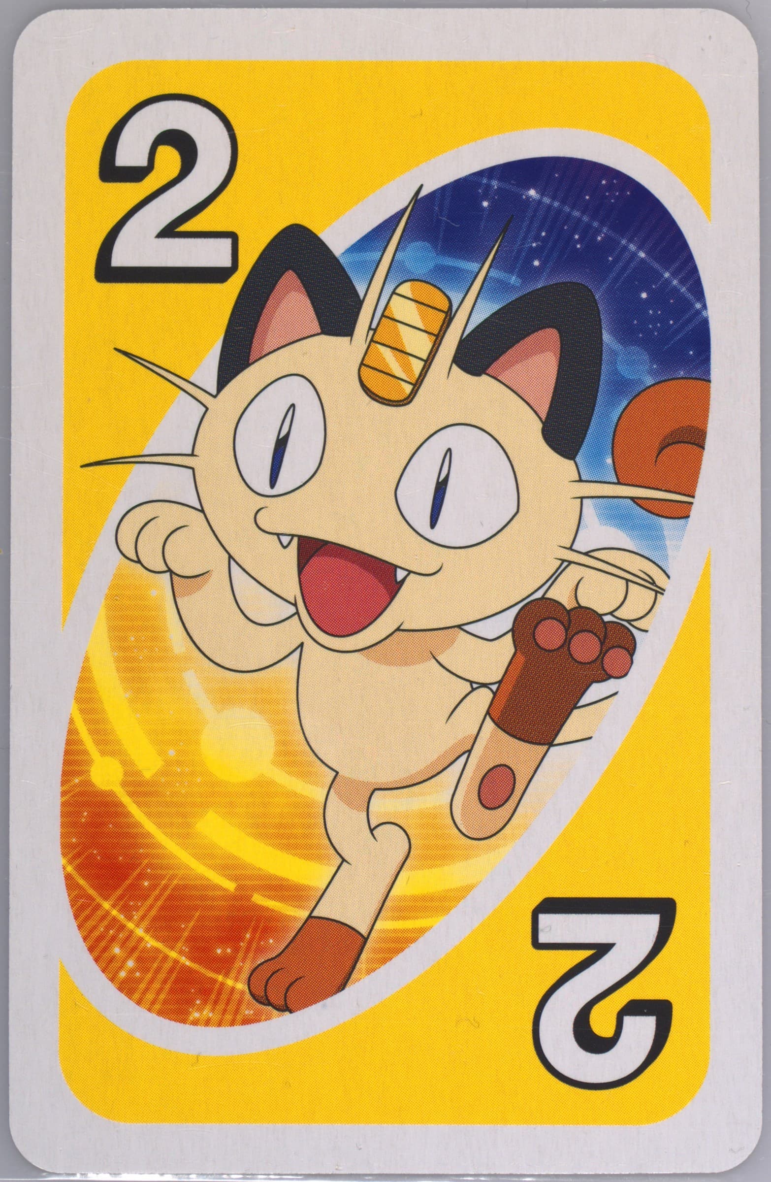 Meowth Japanese Back-Yellow-#2 2017 Uno Pokemon Sun & Moon