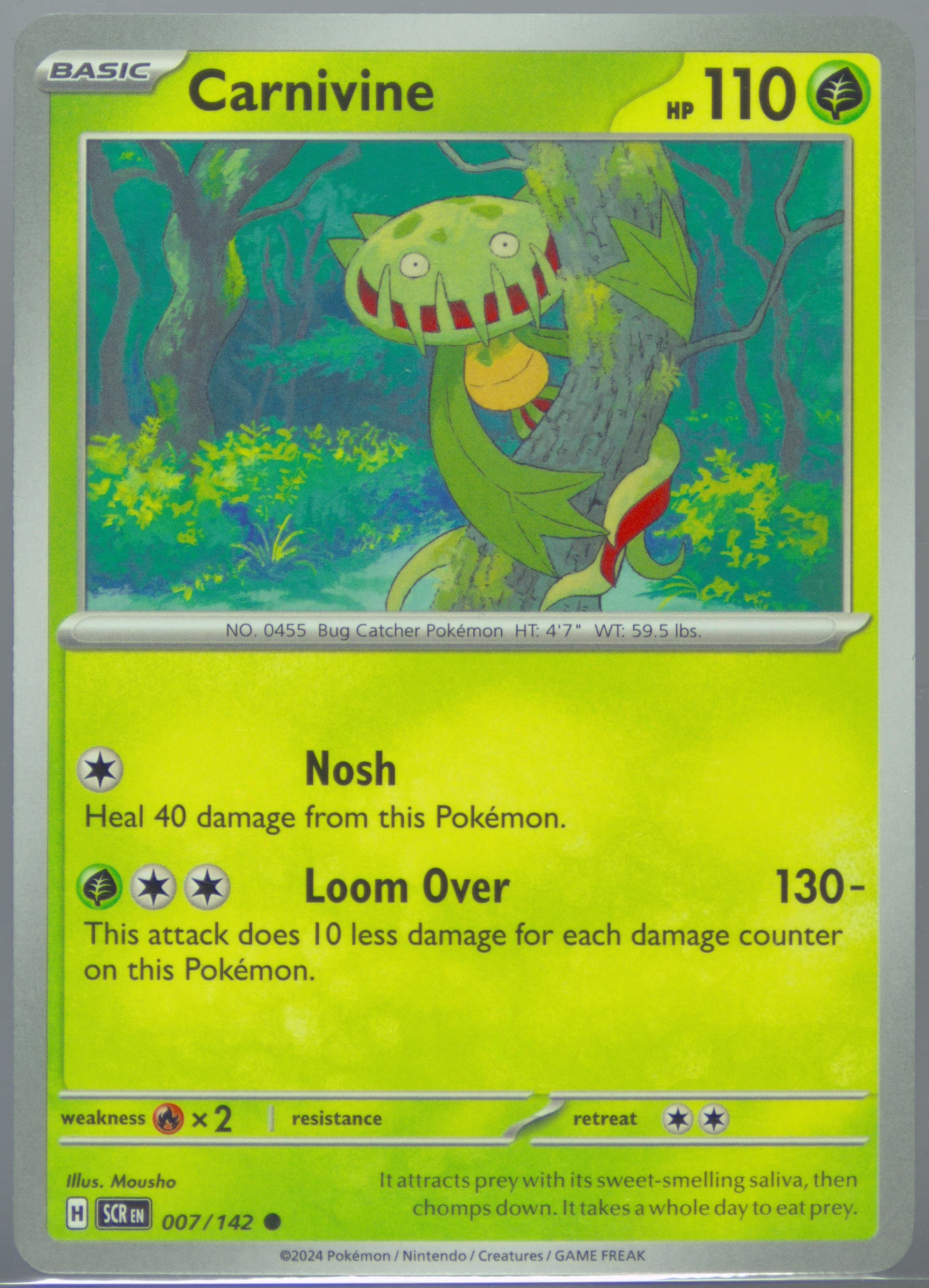 Carnivine (007) 2024 Pokemon Scr EN-Stellar Crown