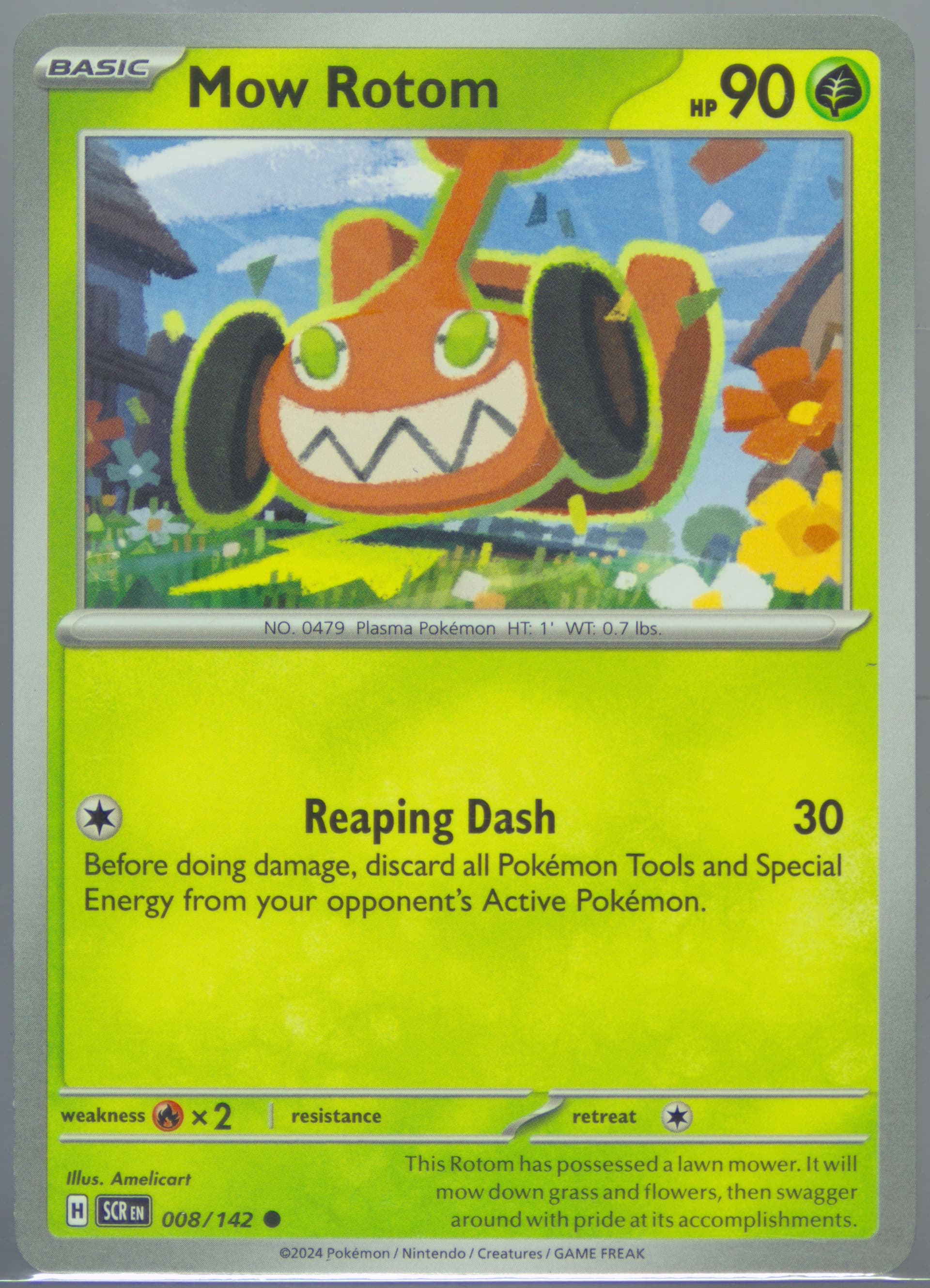 Mow Rotom (008) 2024 Pokemon Scr EN-Stellar Crown