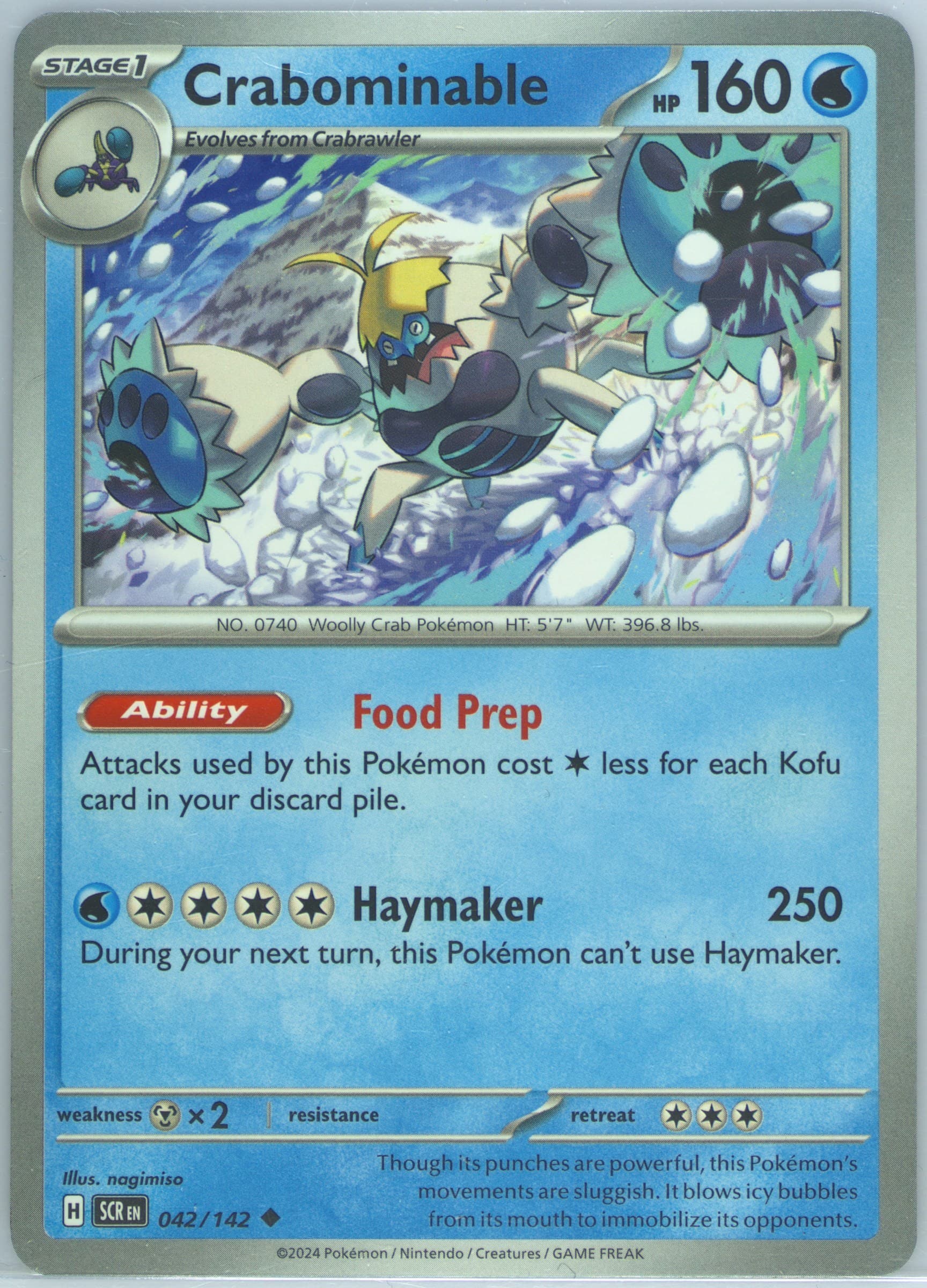 Crabominable (042) 2024 Pokemon Scr EN-Stellar Crown