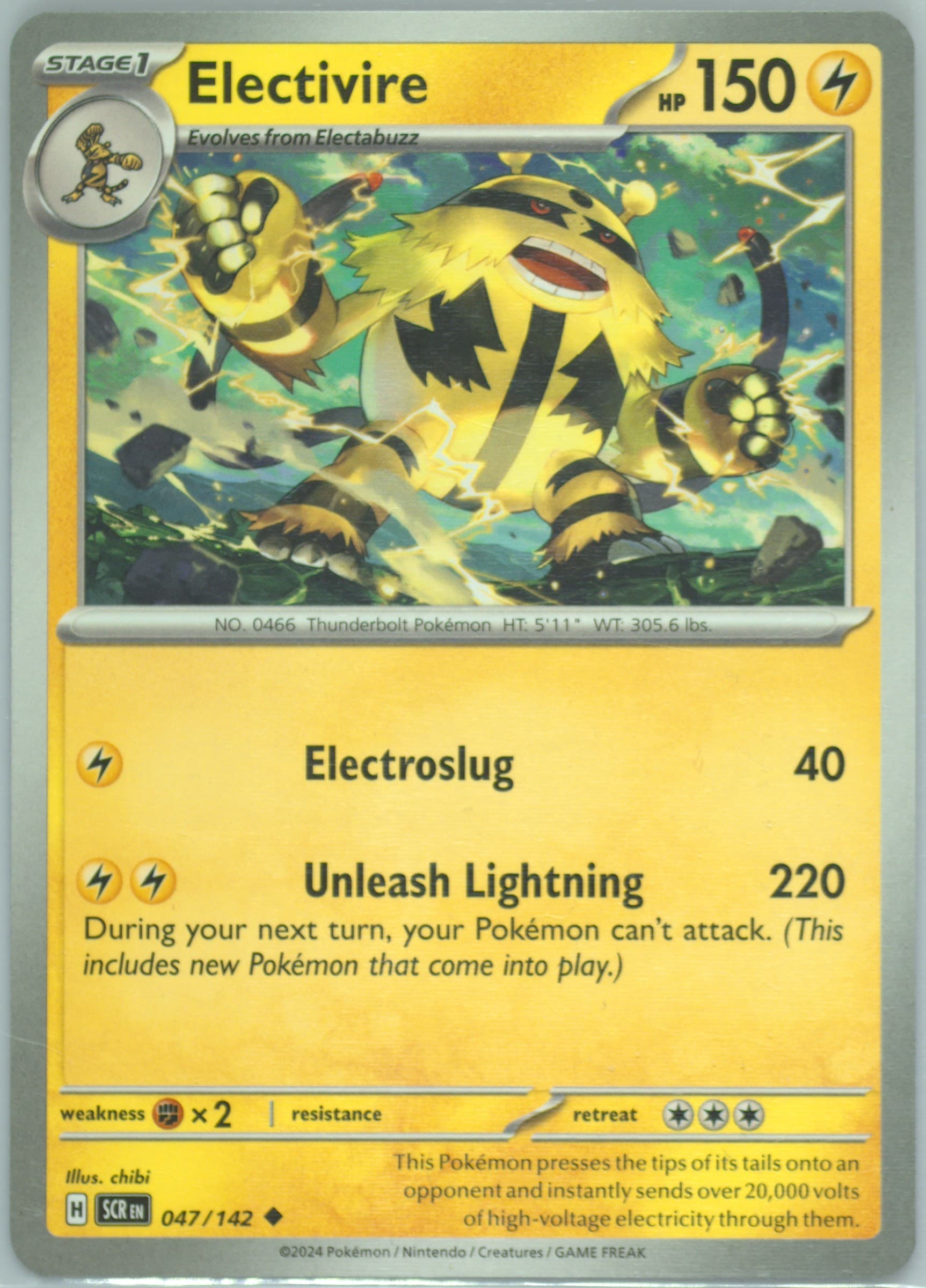 Electivire (047) 2024 Pokemon Scr EN-Stellar Crown