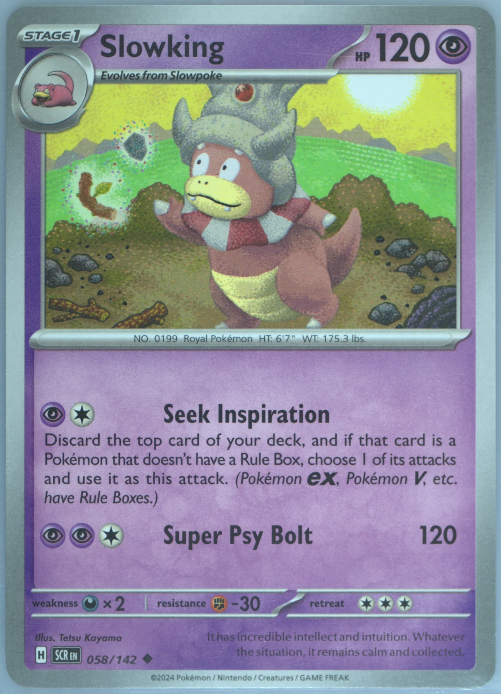 Slowking (058) 2024 Pokemon Scr EN-Stellar Crown