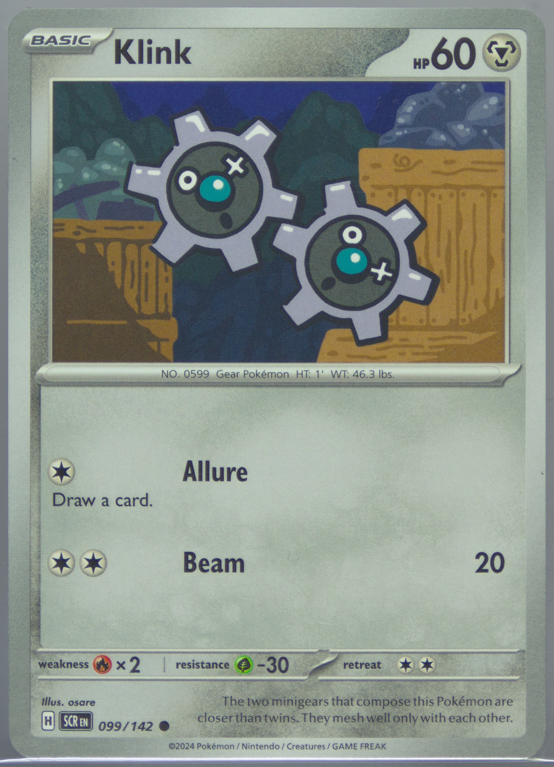 Klink (099) 2024 Pokemon Scr EN-Stellar Crown