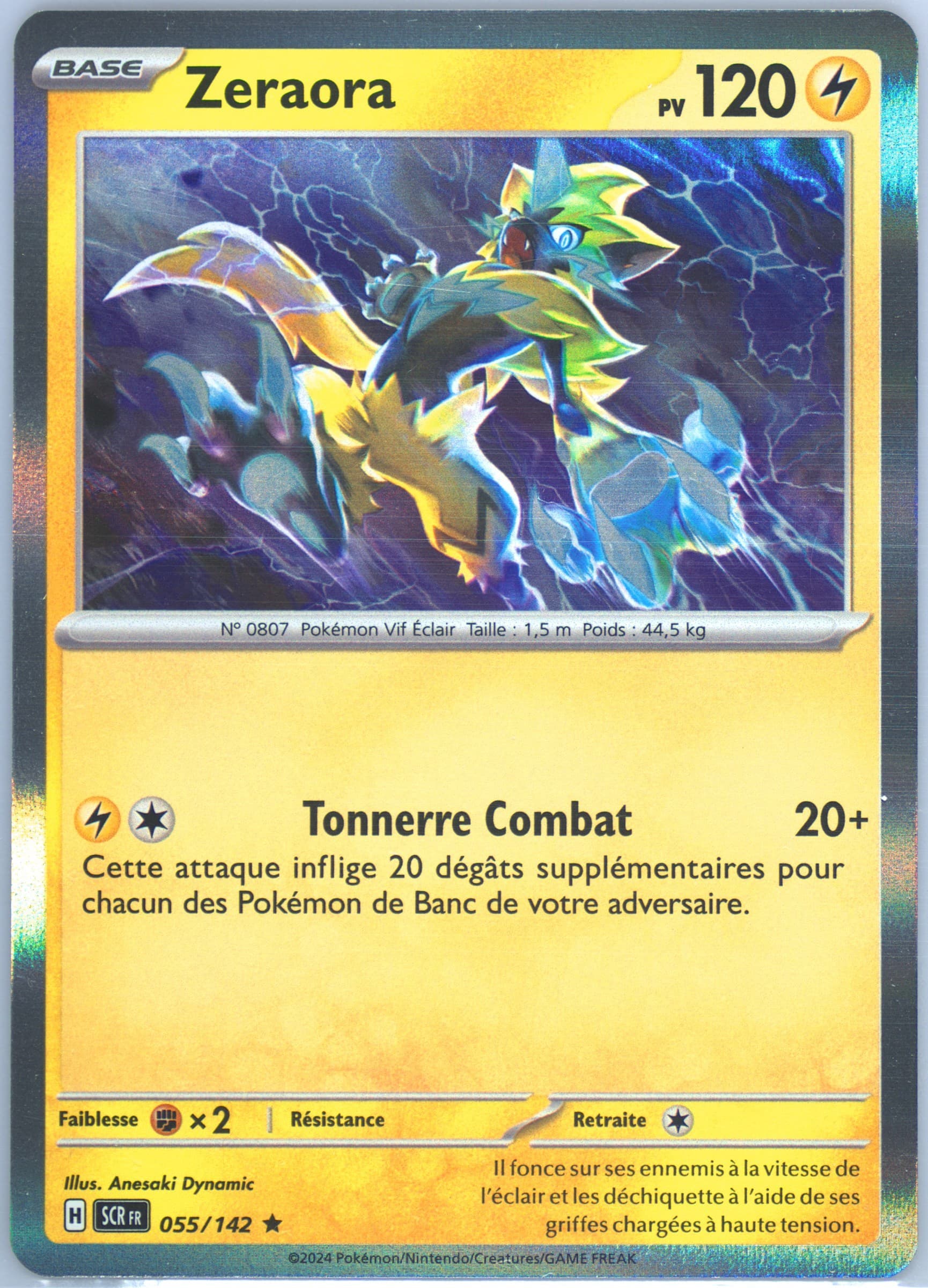 Zeraora (055) 2024 Pokemon French Scr FR-Stellar Crown