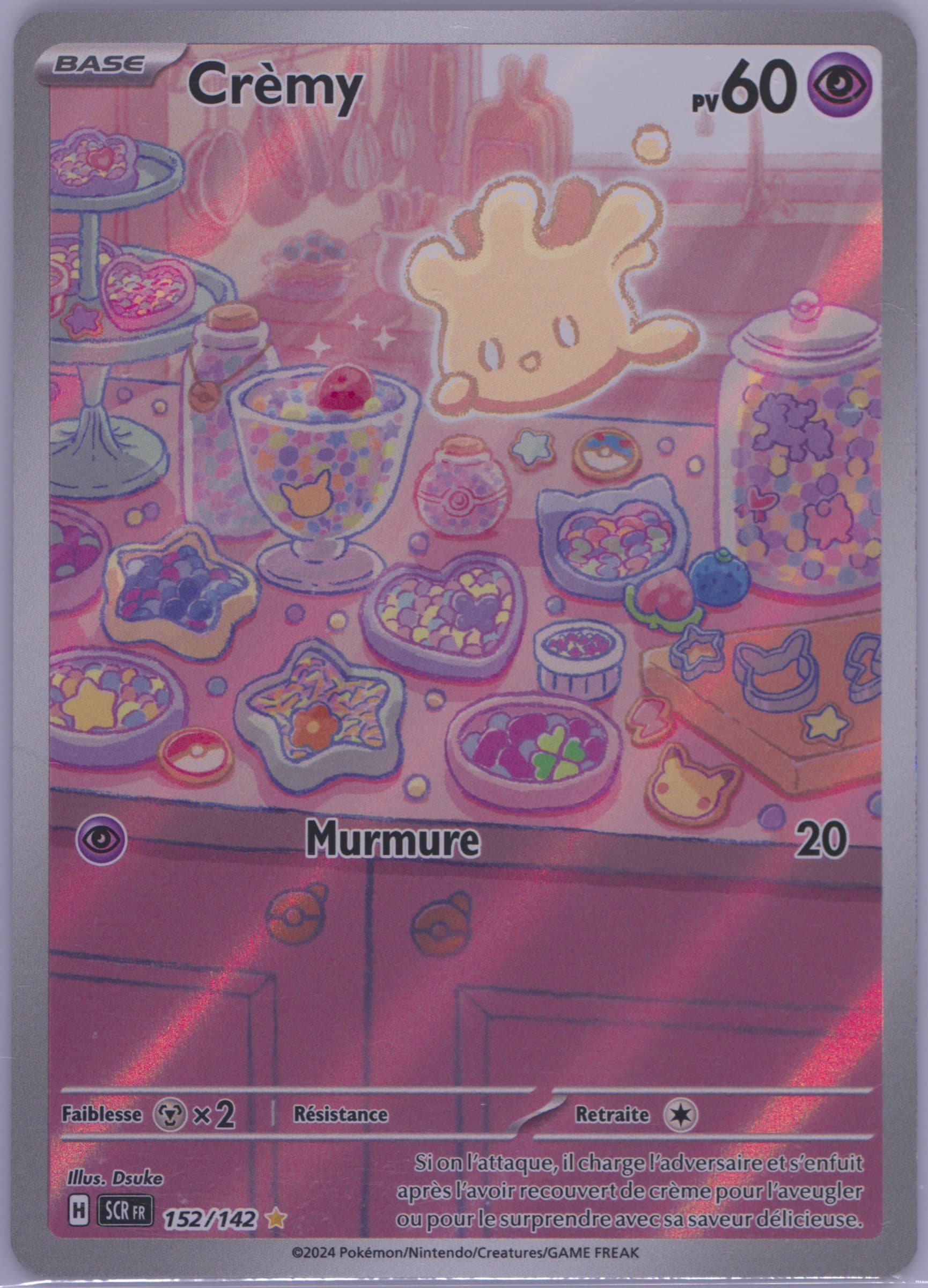 Milcery Illustration Rare (152) 2024 Pokemon French Scr FR-Stellar Crown