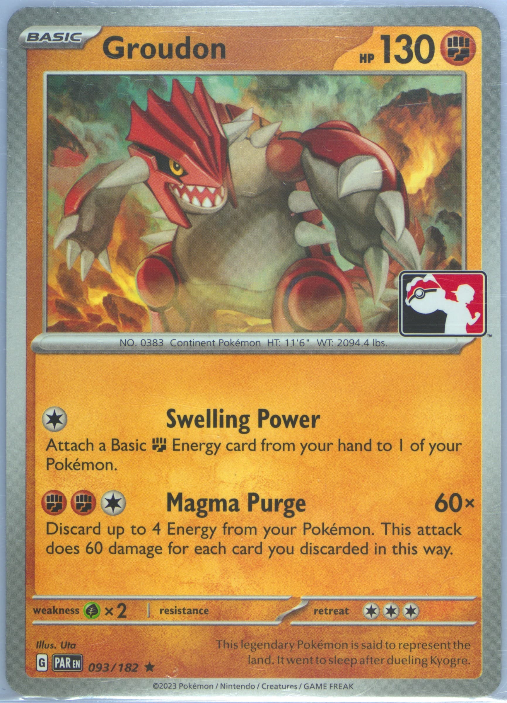 Groudon (093) 2024 Pokemon Play! Pokemon Prize Pack: Series 5