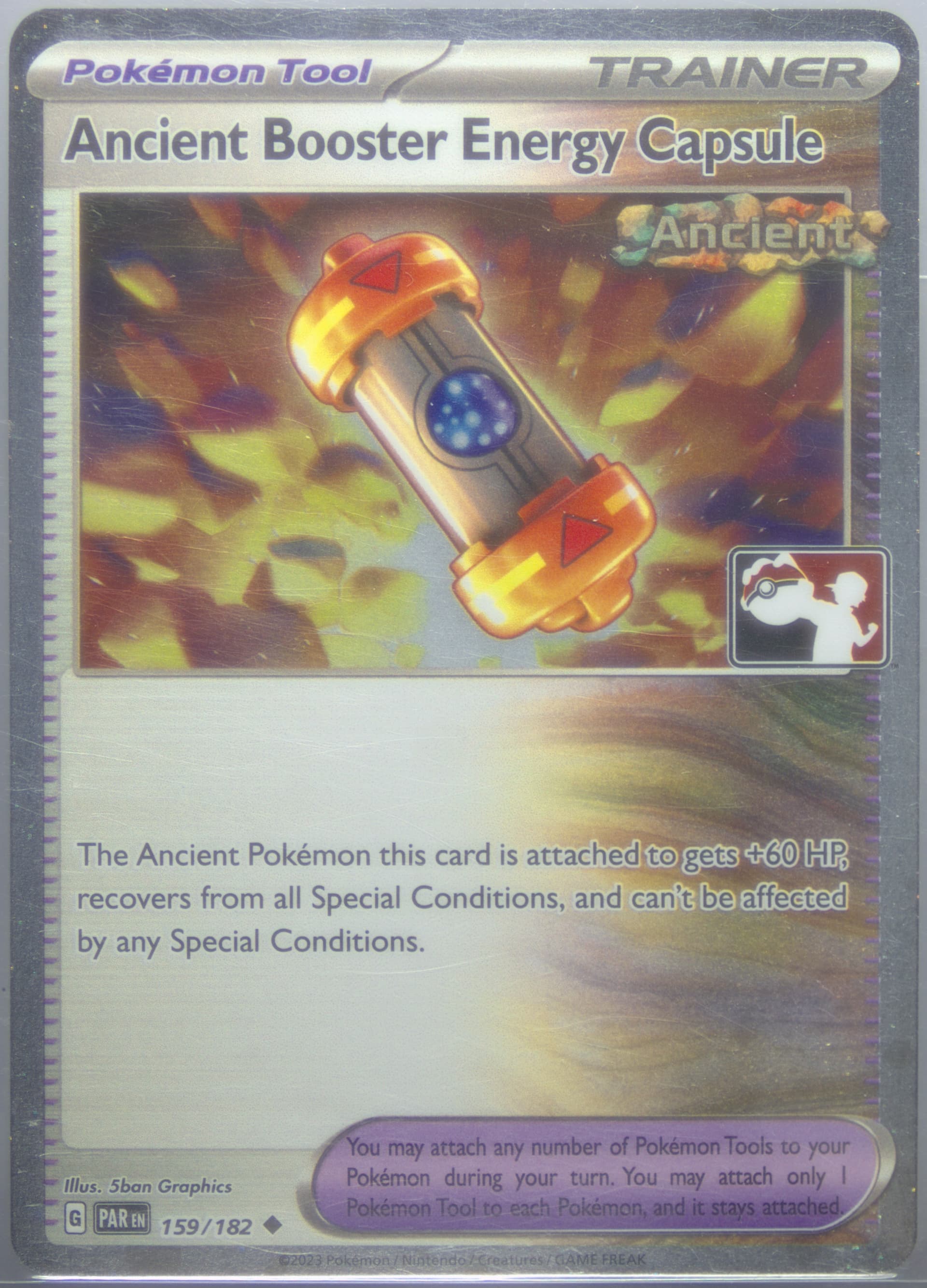 Ancient Booster Energy Capsule Holo (159) 2024 Pokemon Play! Pokemon Prize Pack: Series 5