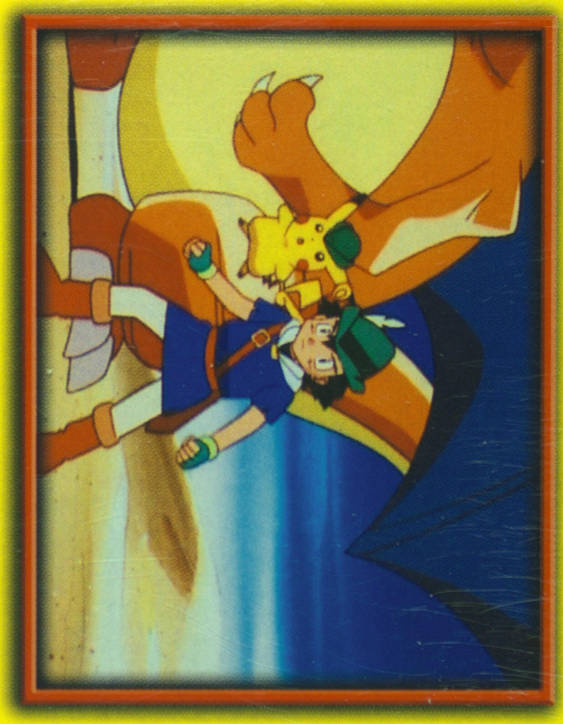 Ash Ketchum/Charizard/Pikachu (8) 2002 Merlin Pokemon 5 Johto League Champions