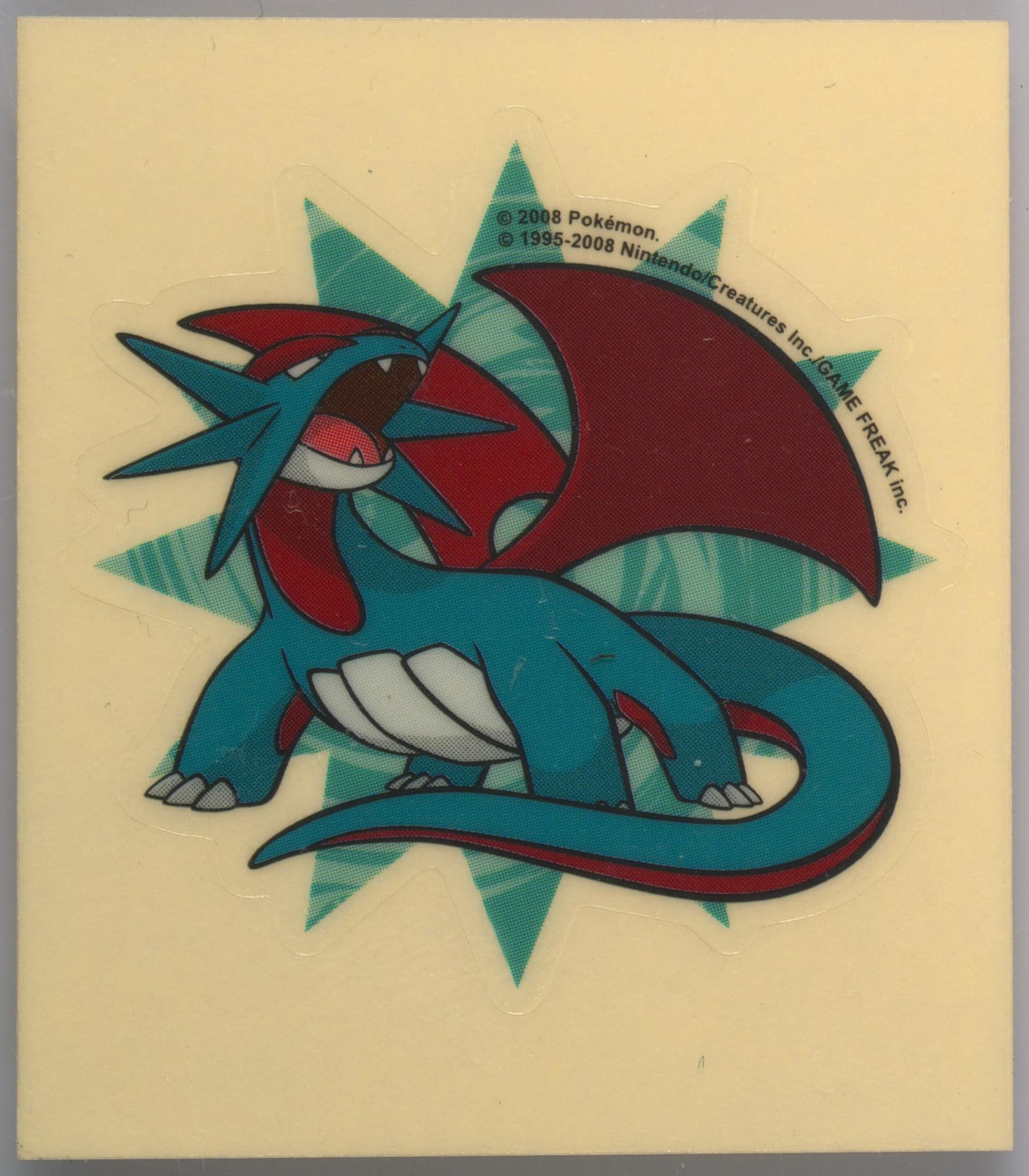 Salamence Sticker 2008 Pokemon Center Strongest Class Pokemon Present Campaign