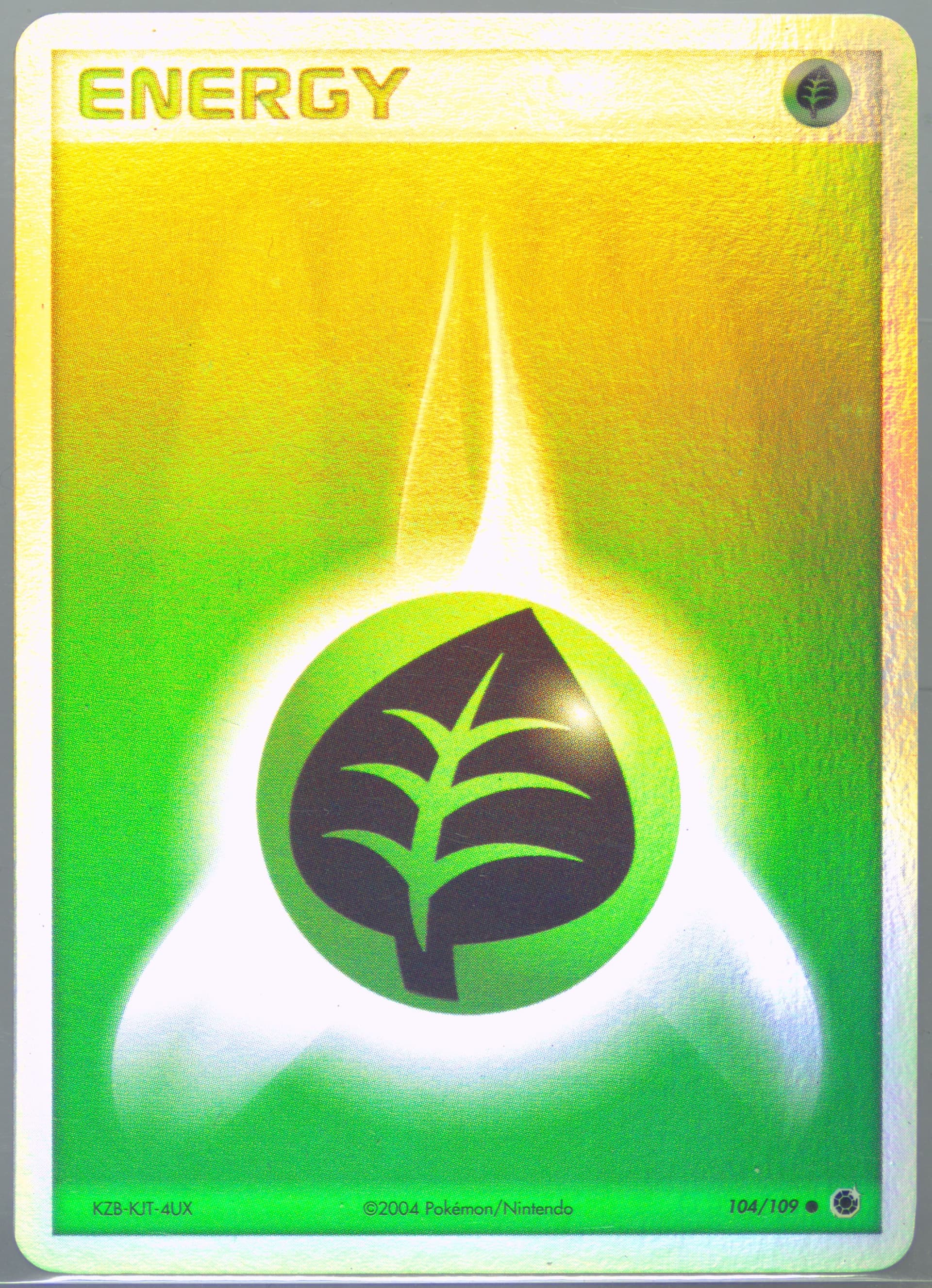 Grass Energy-Reverse Foil (104) 2004 Pokemon Spanish EX Ruby & Sapphire
