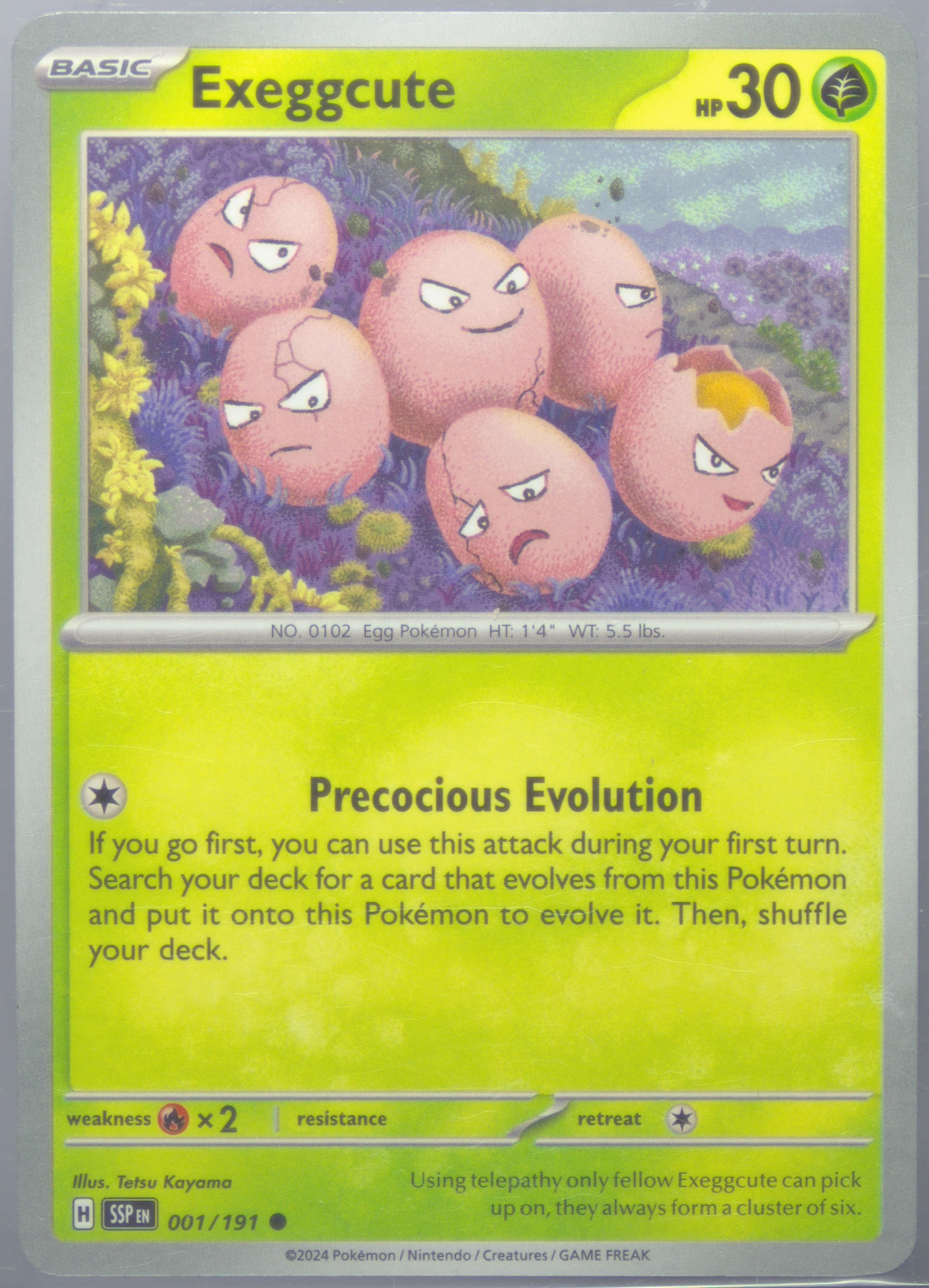 Exeggcute (001) 2024 Pokemon Ssp EN-Surging Sparks