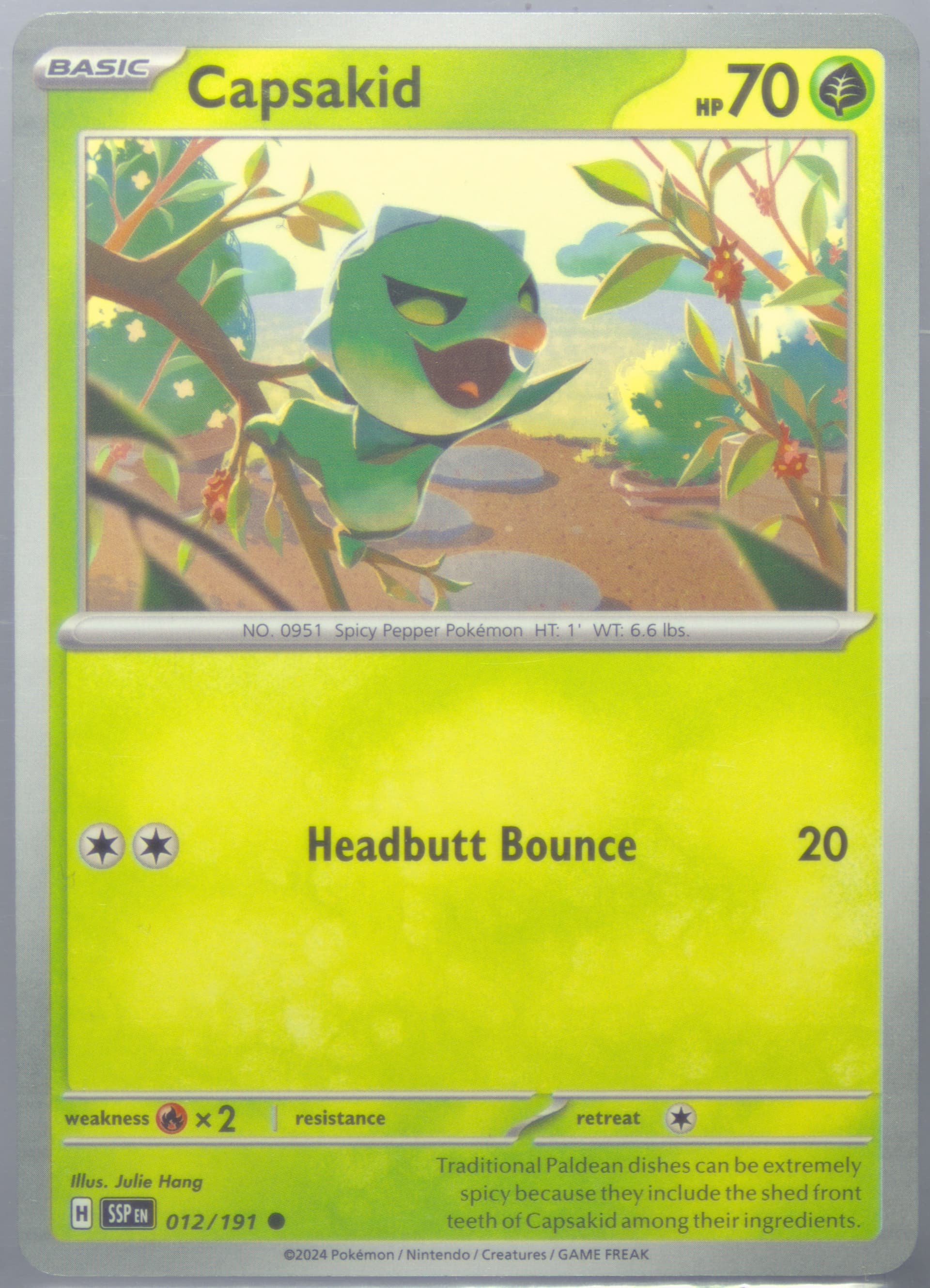 Capsakid (012) 2024 Pokemon Ssp EN-Surging Sparks