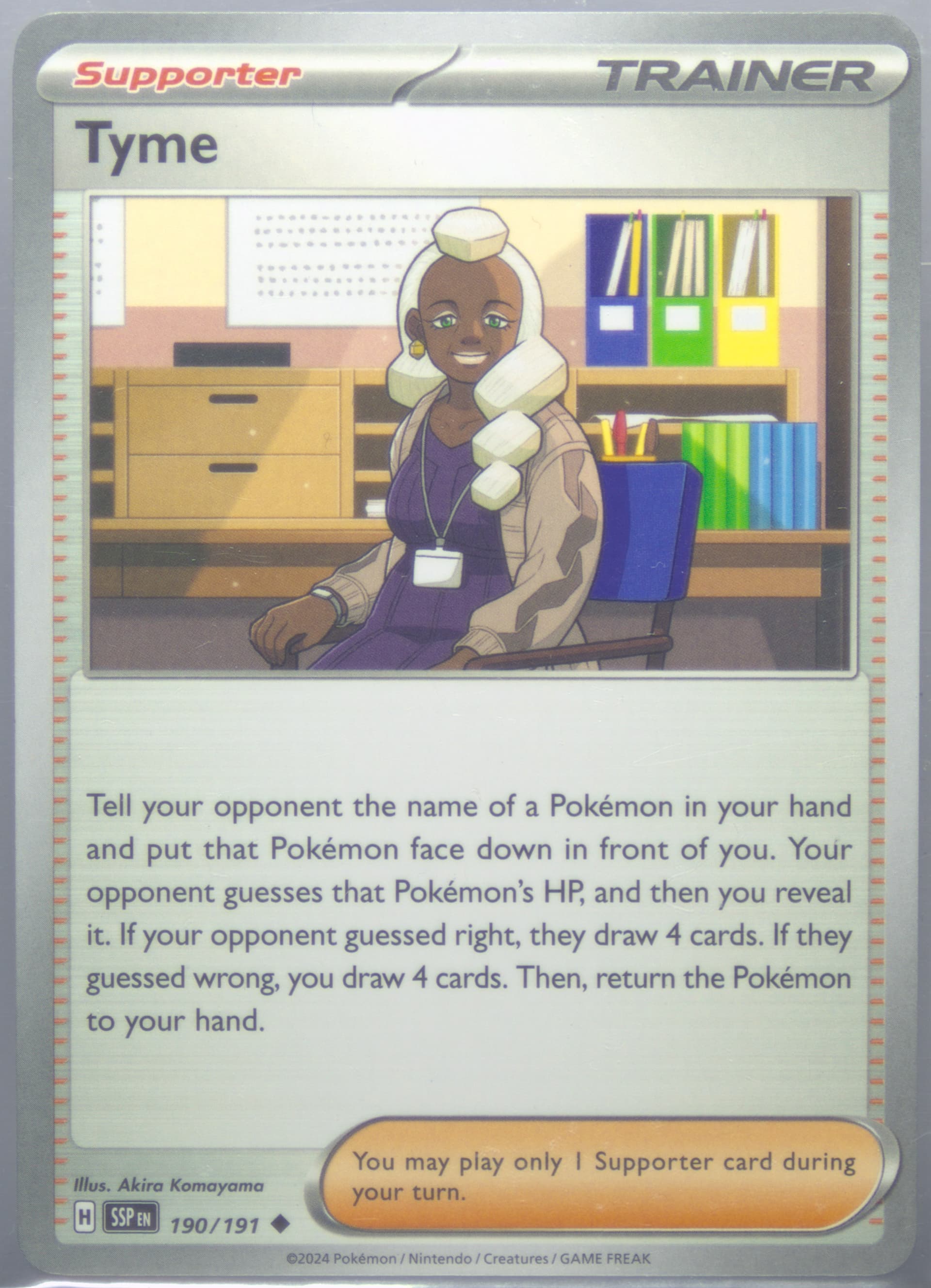 Tyme (190) 2024 Pokemon Ssp EN-Surging Sparks