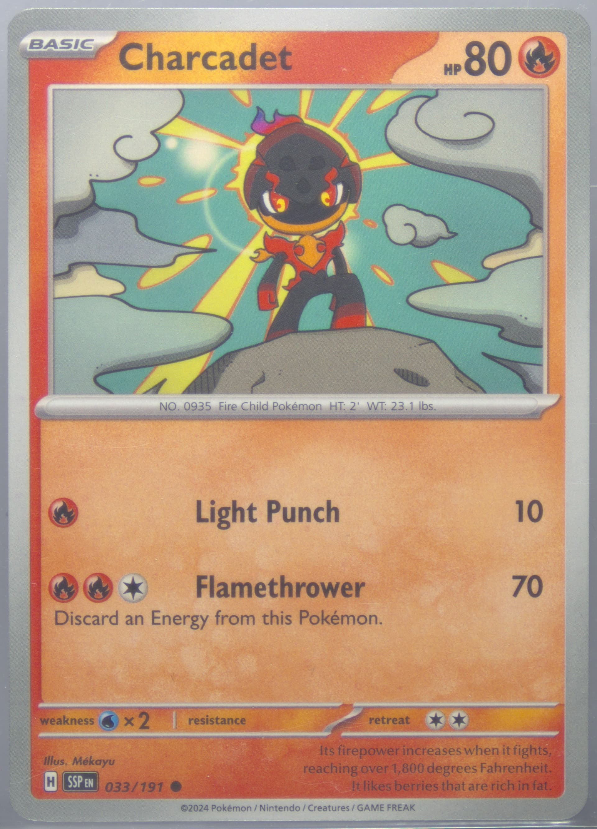 Charcadet (033) 2024 Pokemon Ssp EN-Surging Sparks