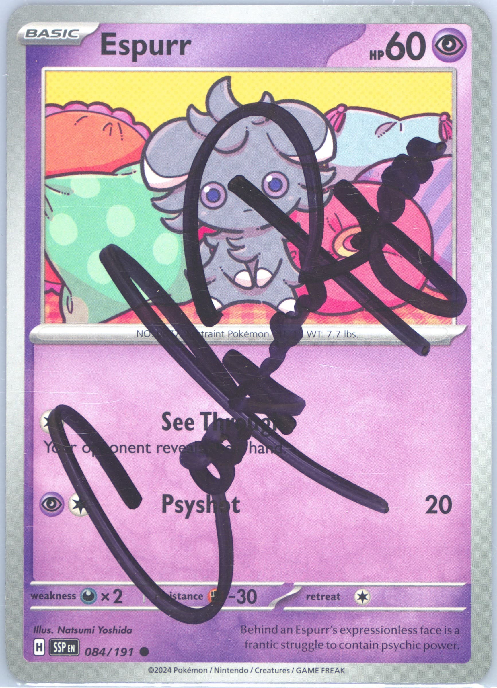 Espurr (084) 2024 Pokemon Ssp EN-Surging Sparks